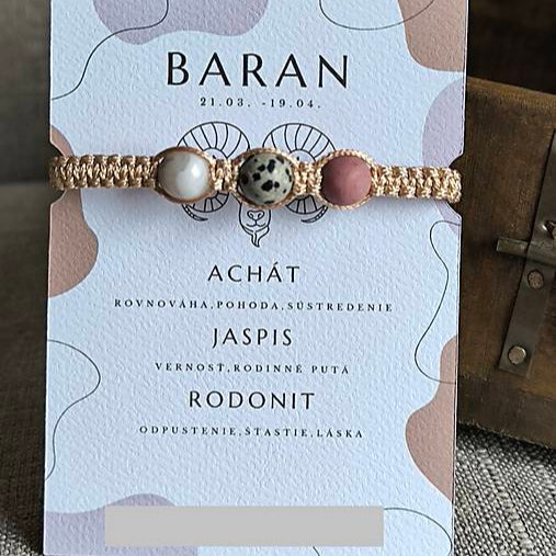 Baran (Achát, Jaspis, Rodonit)