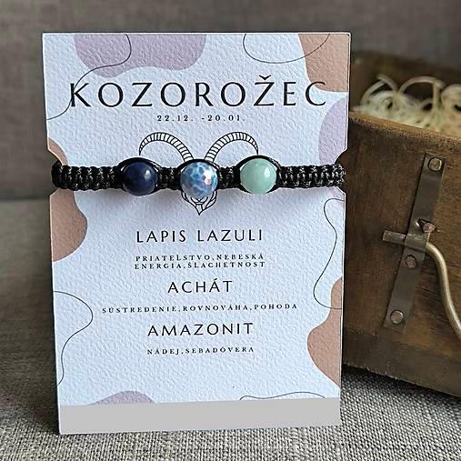 Capricorn (Lapis Lazuli, Agate, Amazonite) - Marole