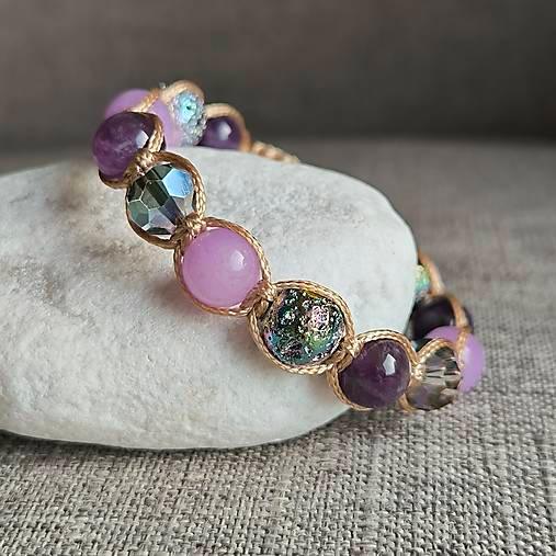 Amethyst Essence - Mineral Bracelet (Amethyst, Lava Stone) - Marole