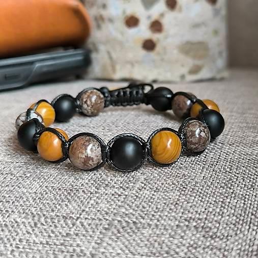 Maple - Mineral Bracelet (Obsidian, Jasper, Agate) - Marole