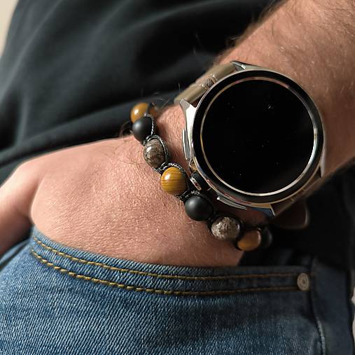 Maple - Mineral Bracelet (Obsidian, Jasper, Agate)