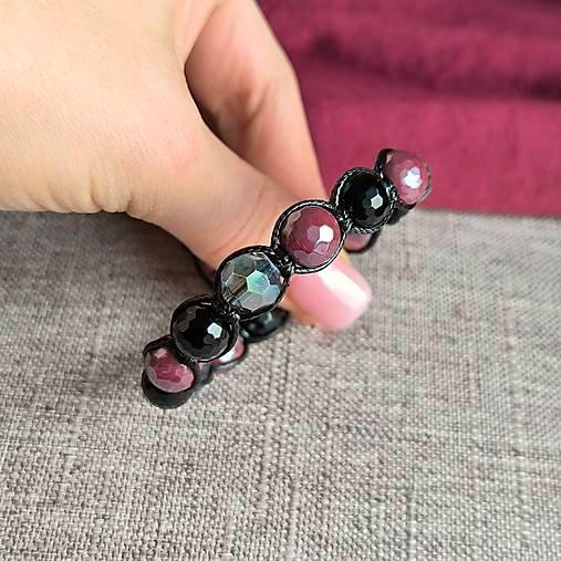 Midnight Wine - Mineral Bracelet (Onyx, Agate) - Marole