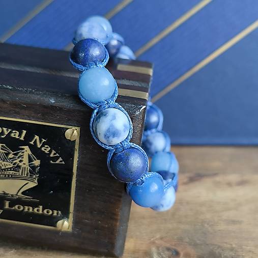 Indigo - Mineral Bracelet (Sodalite, Lapis Lazuli, Aventurine)