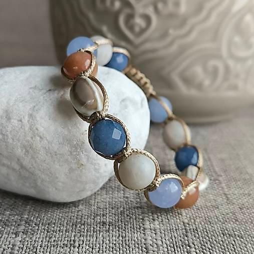 Blue Tide - Mineral Bracelet (Aquamarine, Agate, Jadeite) - Marole