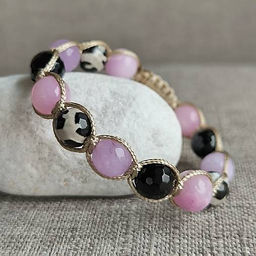 Wild Lily - Mineral Bracelet (Onyx, Agate, Jadeite)