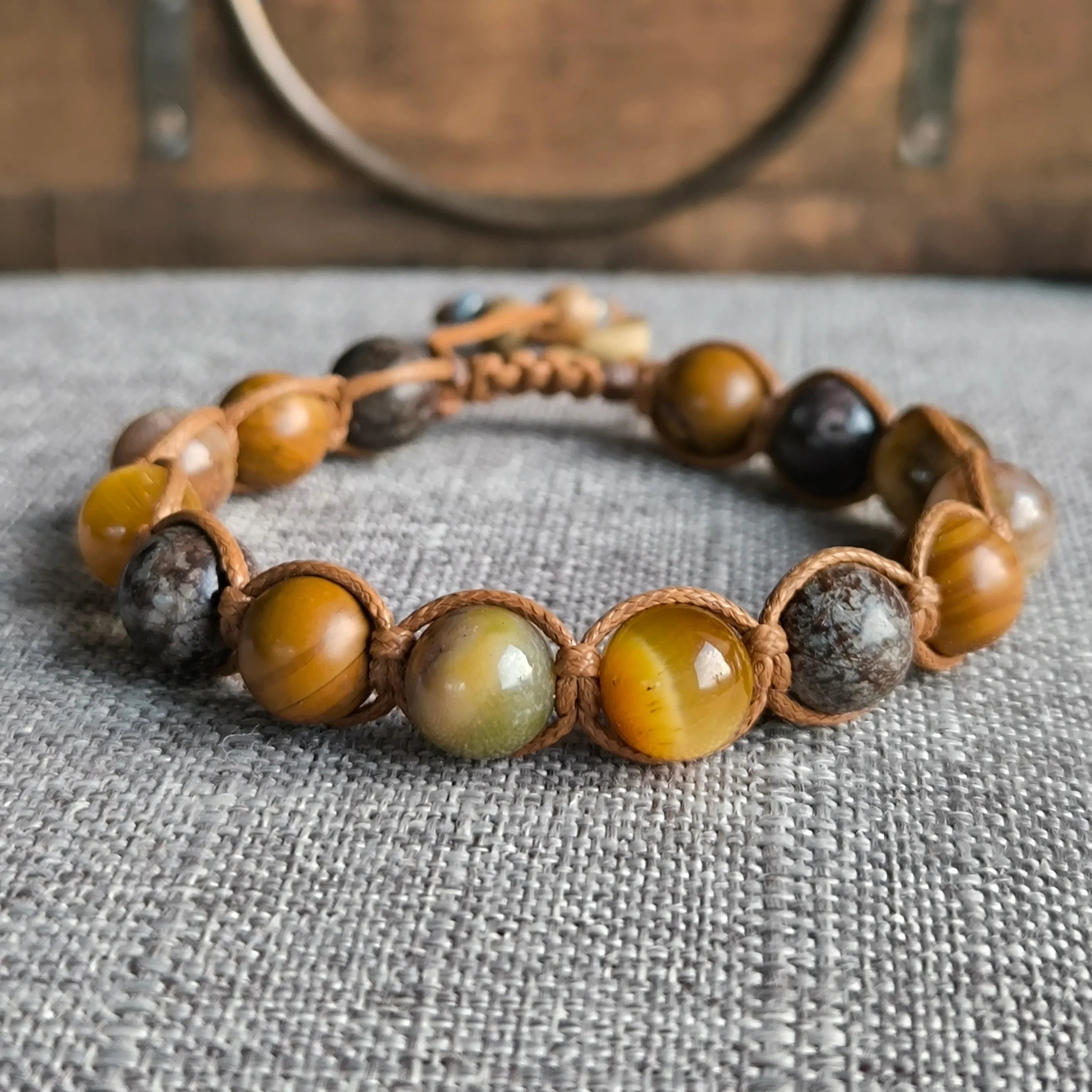 Oakland - Mineral Bracelet (Tiger Eye, Agate, Obsidian, Jasper) - Marole