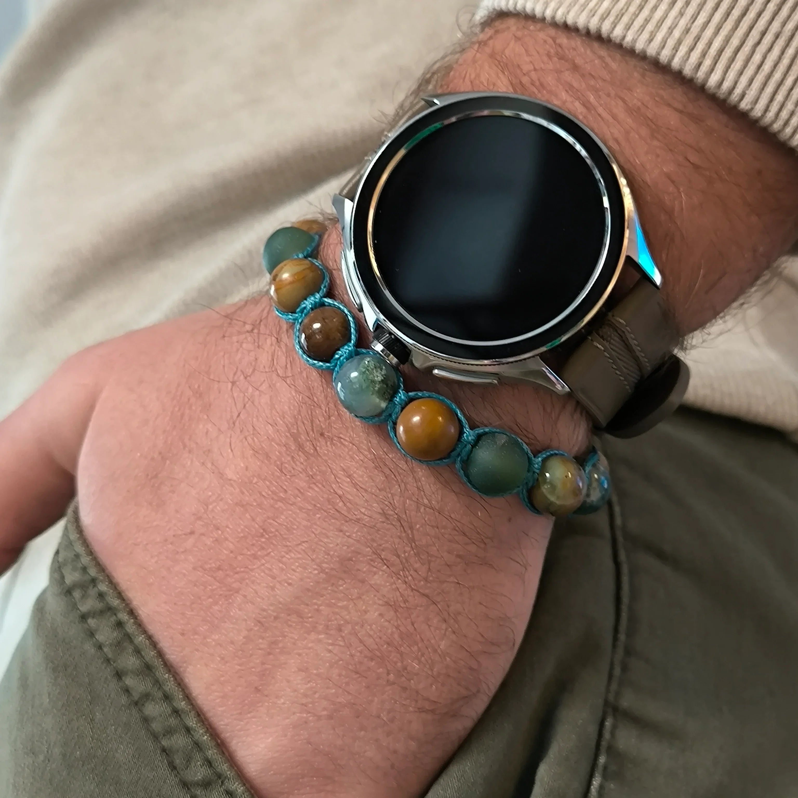 Forest - Mineral bracelet (Jasper, Agate) - Marole