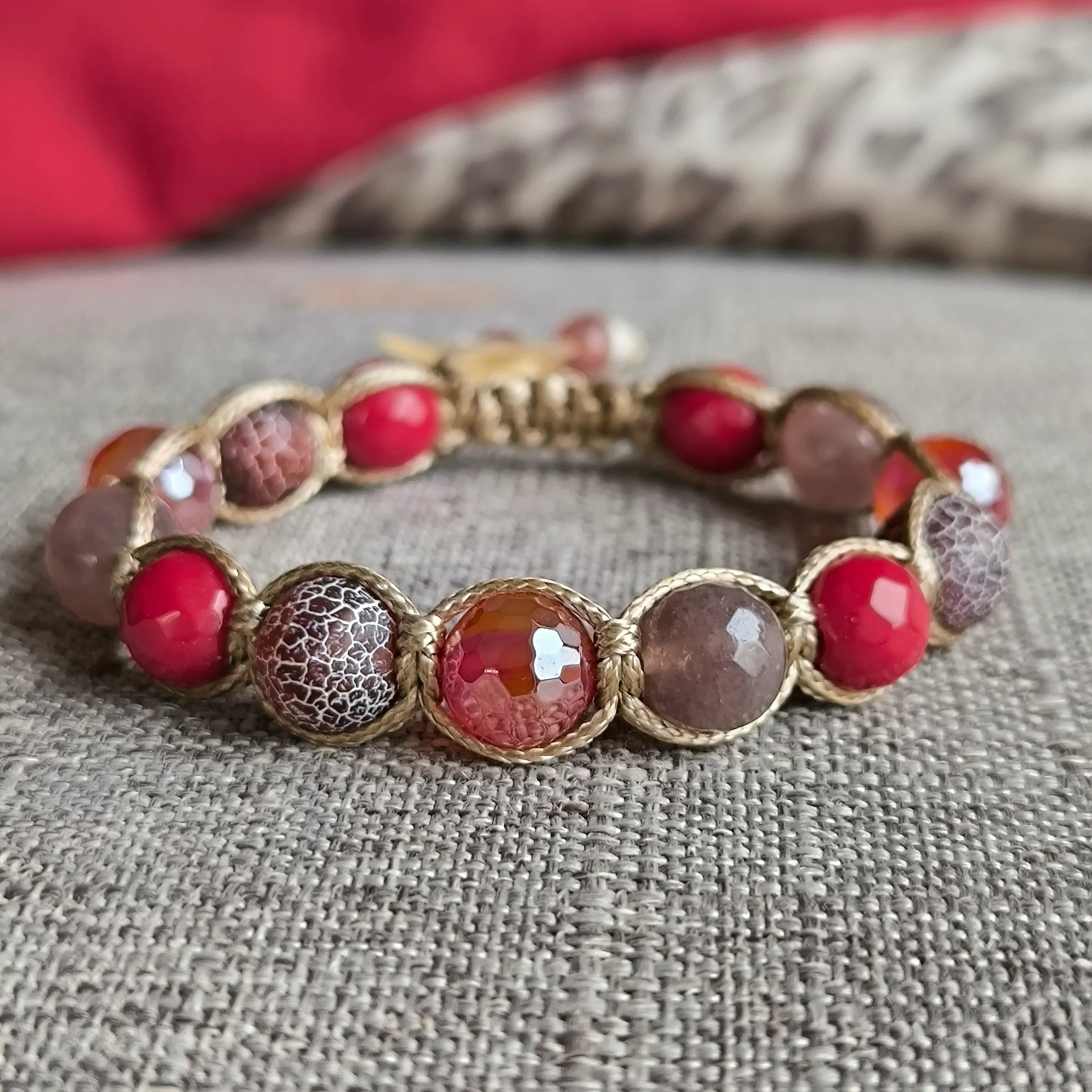 Valentine's Day - Mineral Bracelet (Jadeite, Agate) - Marole