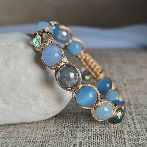 Blue Tide - Mineral Bracelet (Aquamarine, Agate, Cat's Eye) - Marole