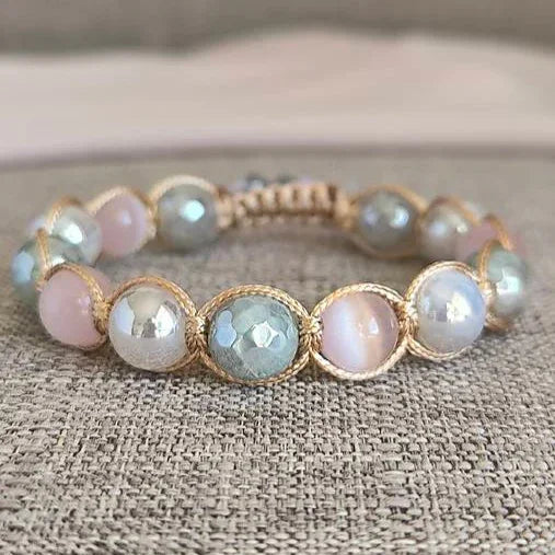 Mary - Mineral Bracelet (Cat's Eye, Agate) - Marole