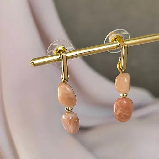 Mineral earrings (Sunstone) - Marole