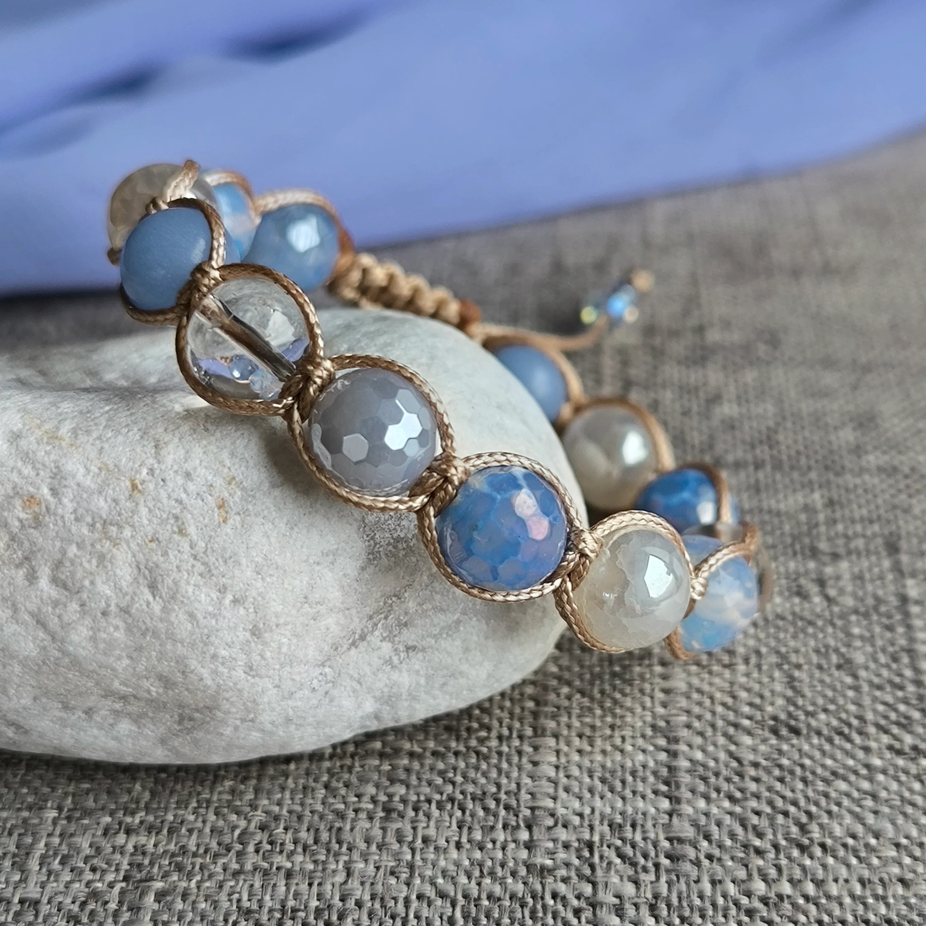Chicory - Mineral Bracelet (Opalite, Agate, Crystal) - Marole