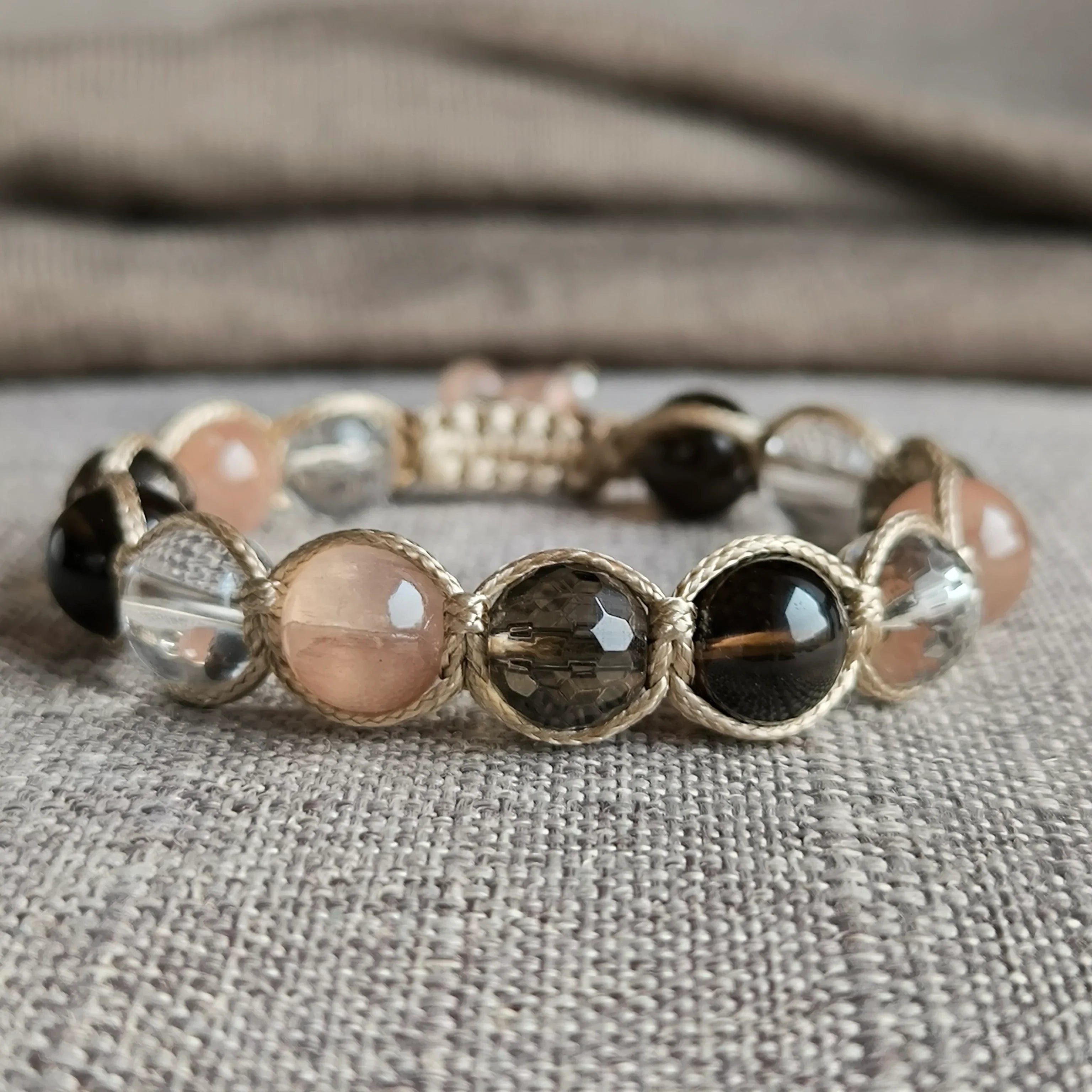 Kofila - Mineral Bracelet (Záhneda, Crystal, Jadeite) - Marole