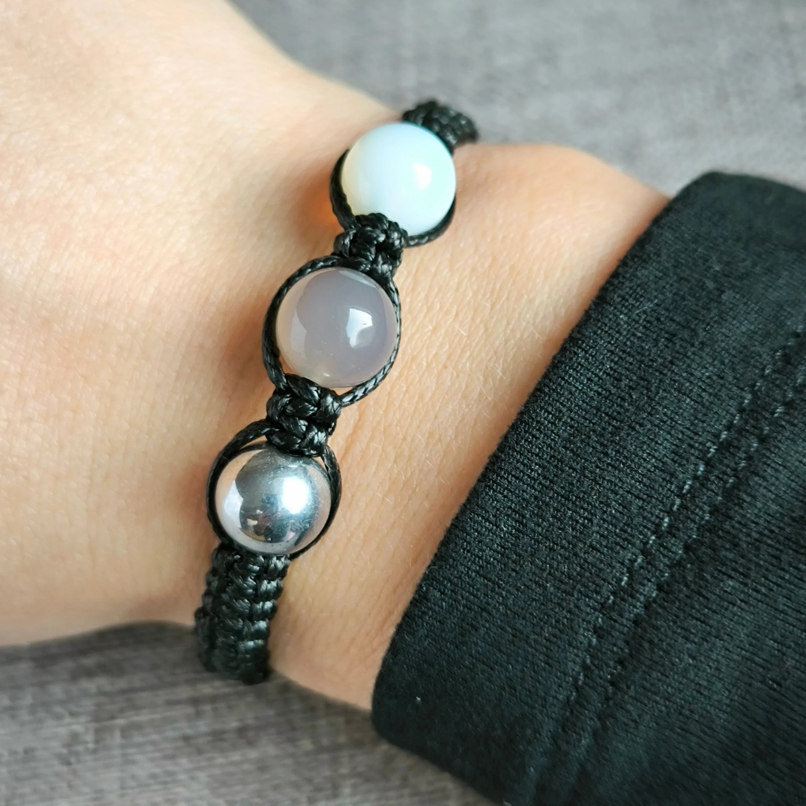 Scorpio (Hematite, Agate, Opalite) - Marole