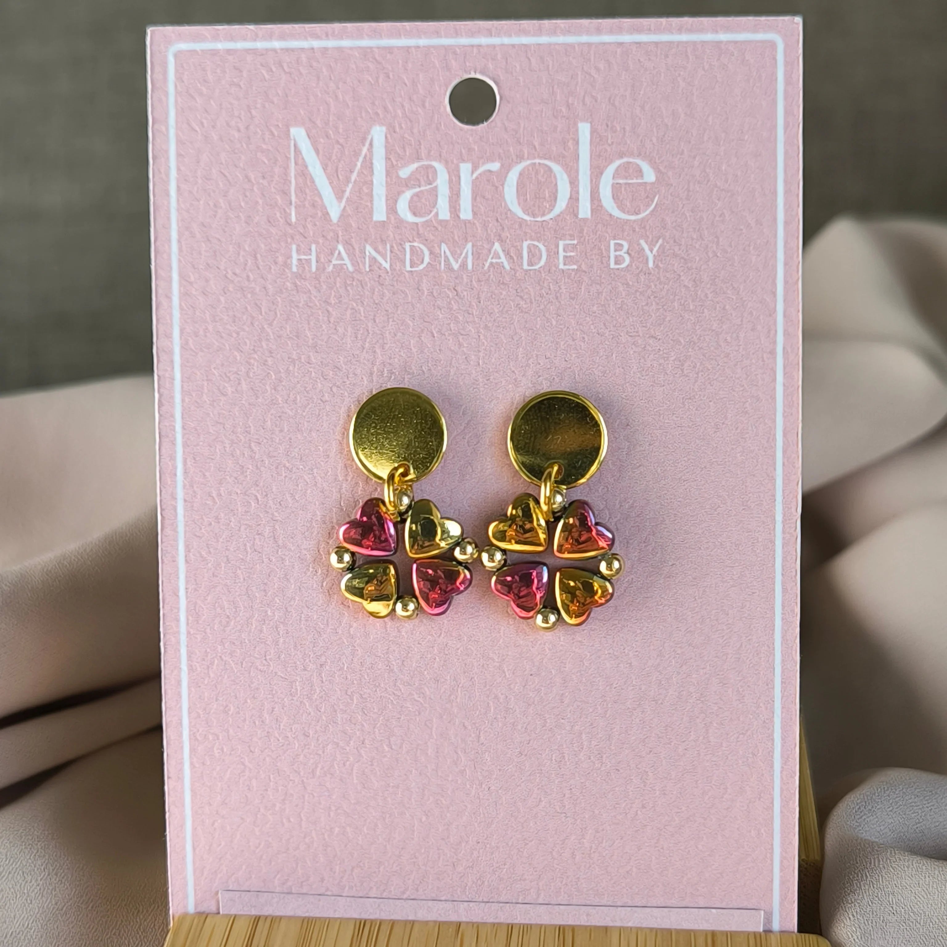 Mineral earrings (Hematite) - Marole