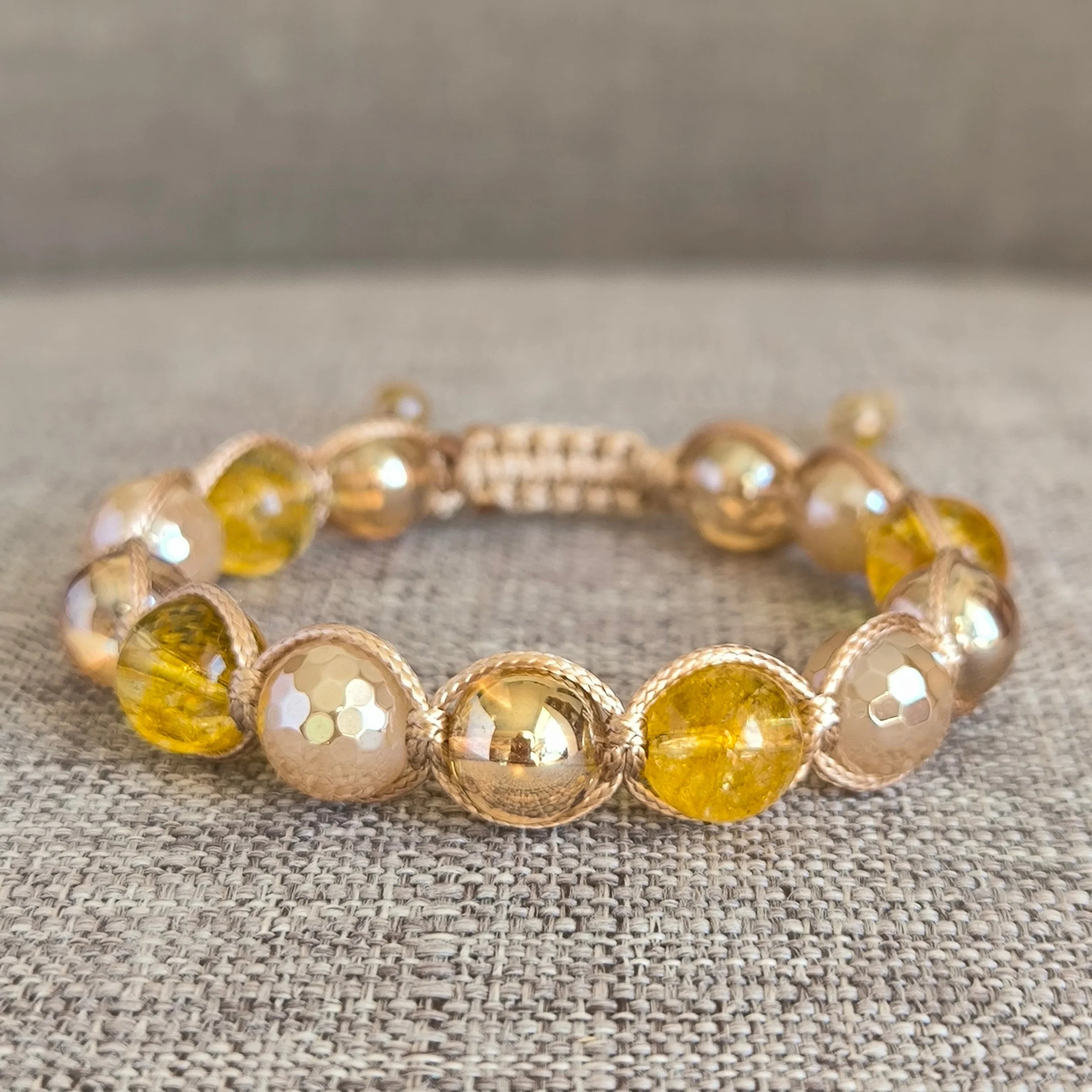 Sunny - Mineral Bracelet (Citrine, Agate) - Marole