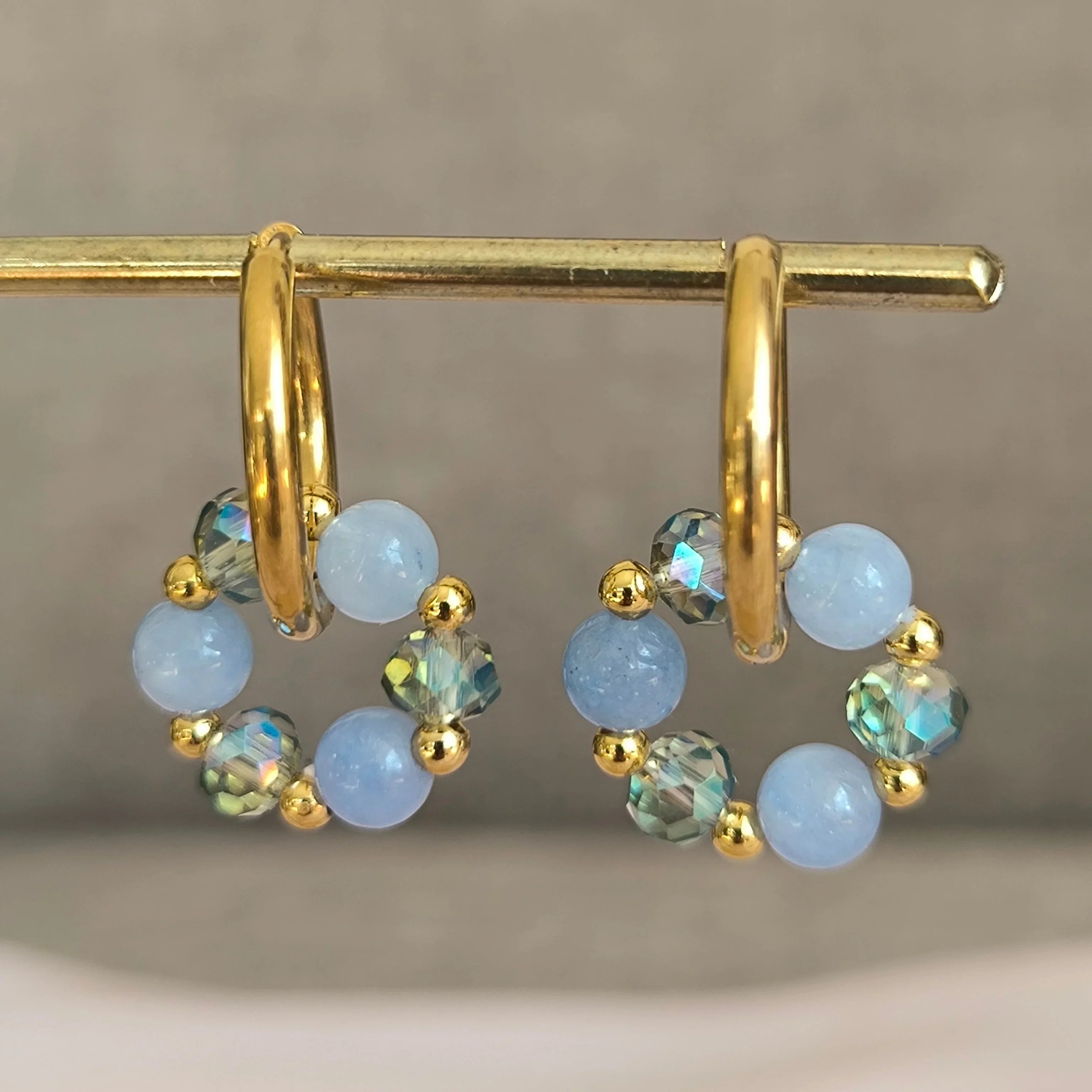 Mineral earrings (Aquamarine) - Marole