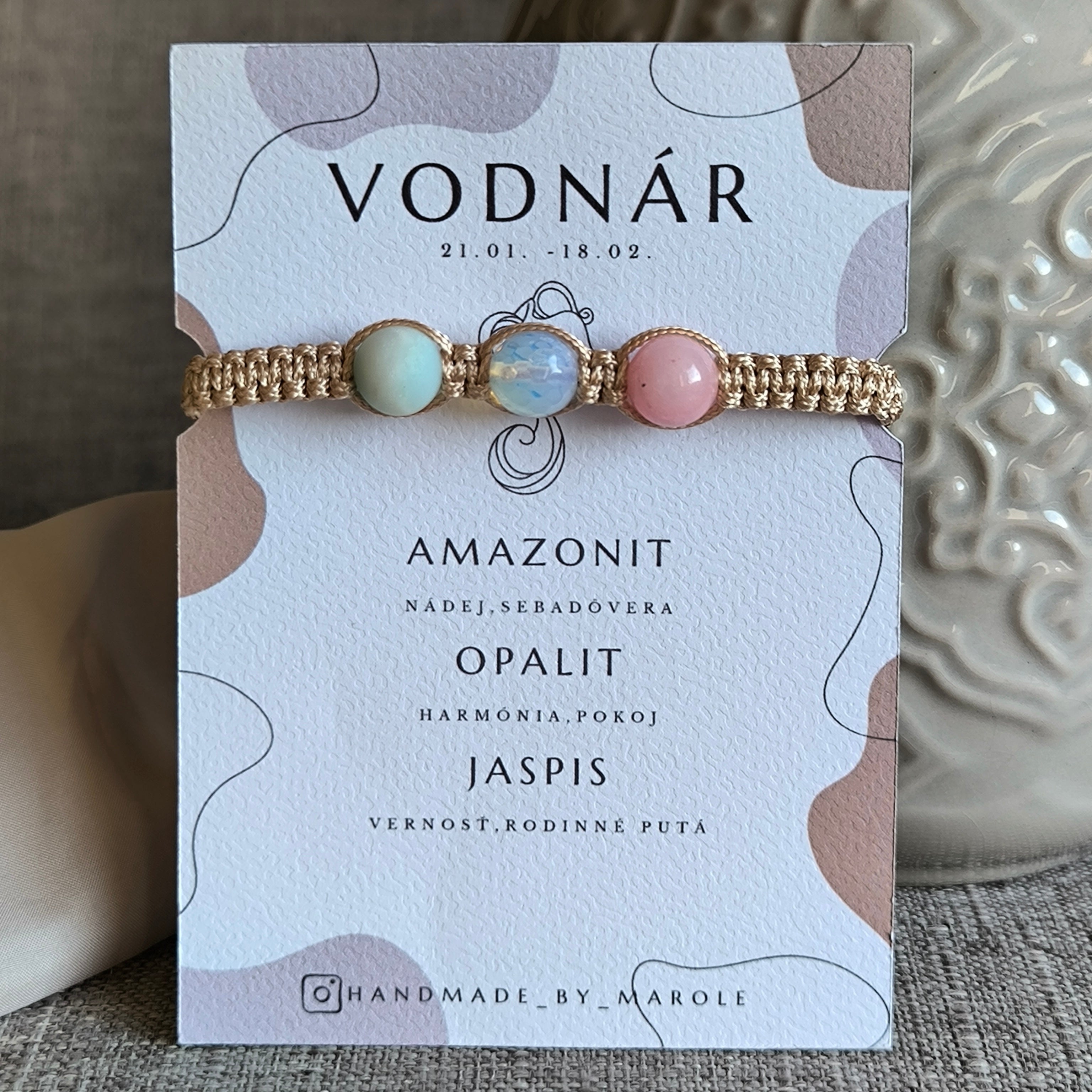 Vodnár (Amazonit, Opalit, Jaspis)
