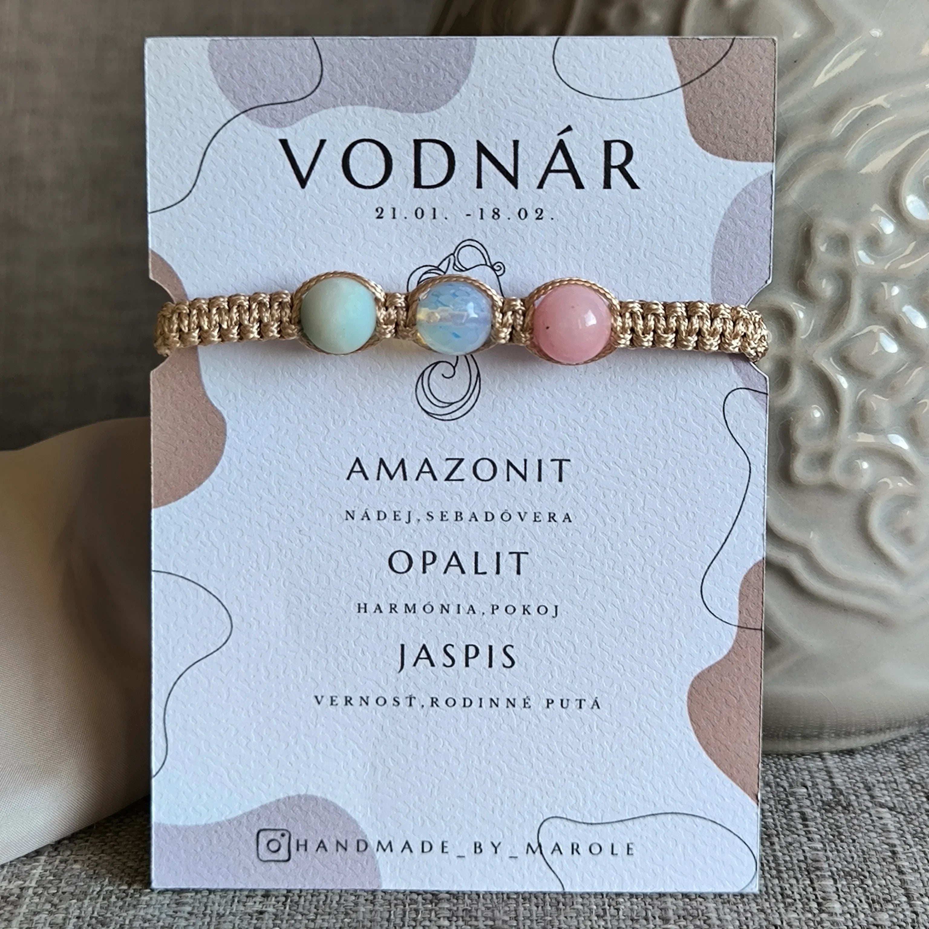 Aquarius (Amazonite, Opalite, Jasper) - Marole