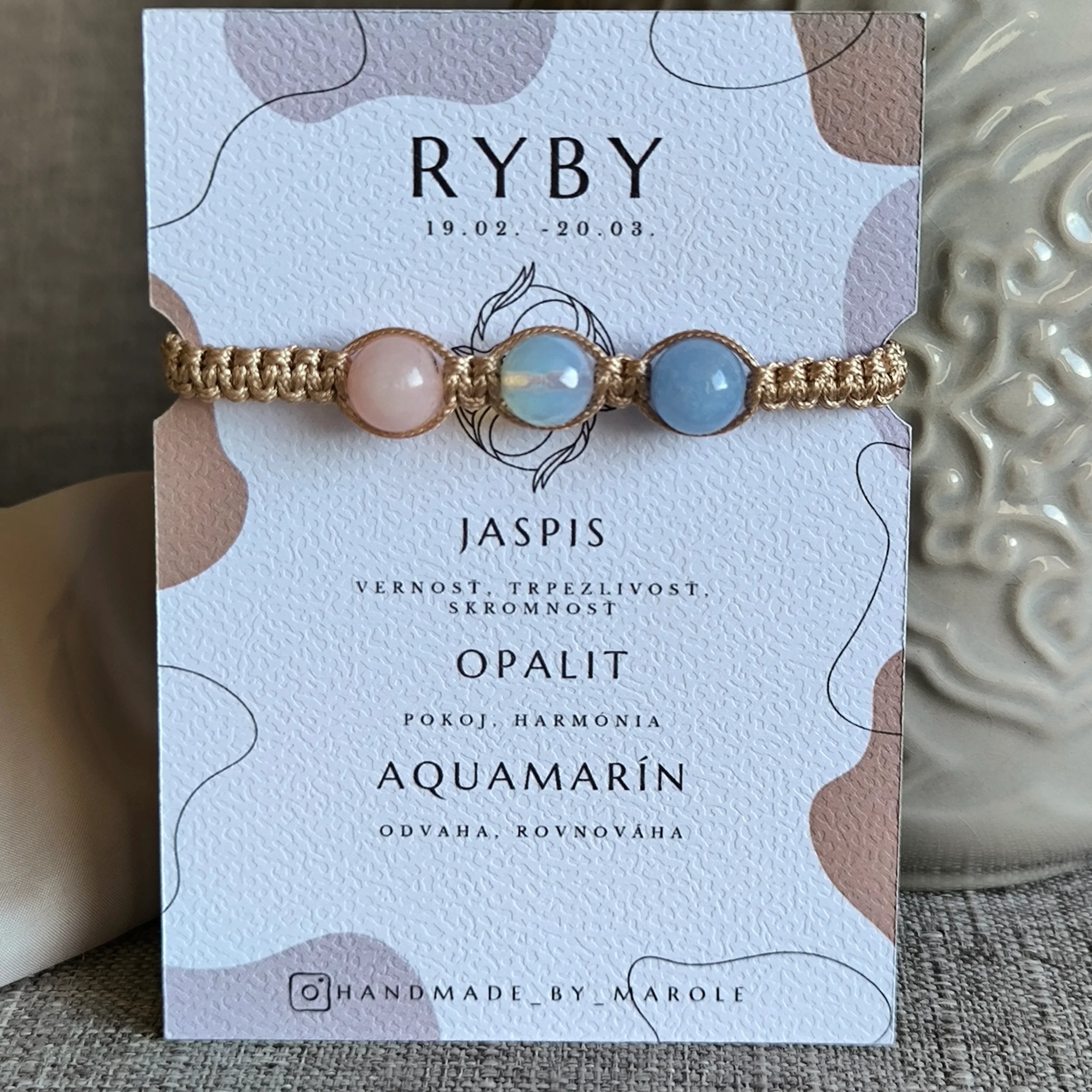 Pisces (Jasper, Opalite, Aquamarine) - Marole