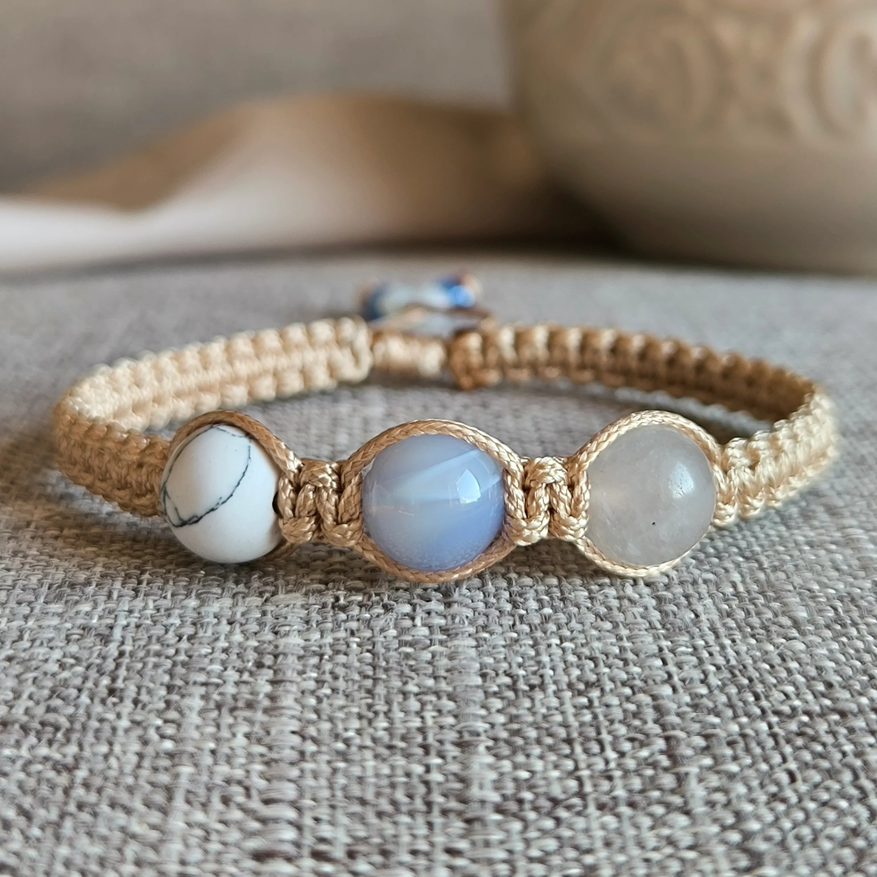 Libra (Howlite, Agate, Rose Quartz) - Marole