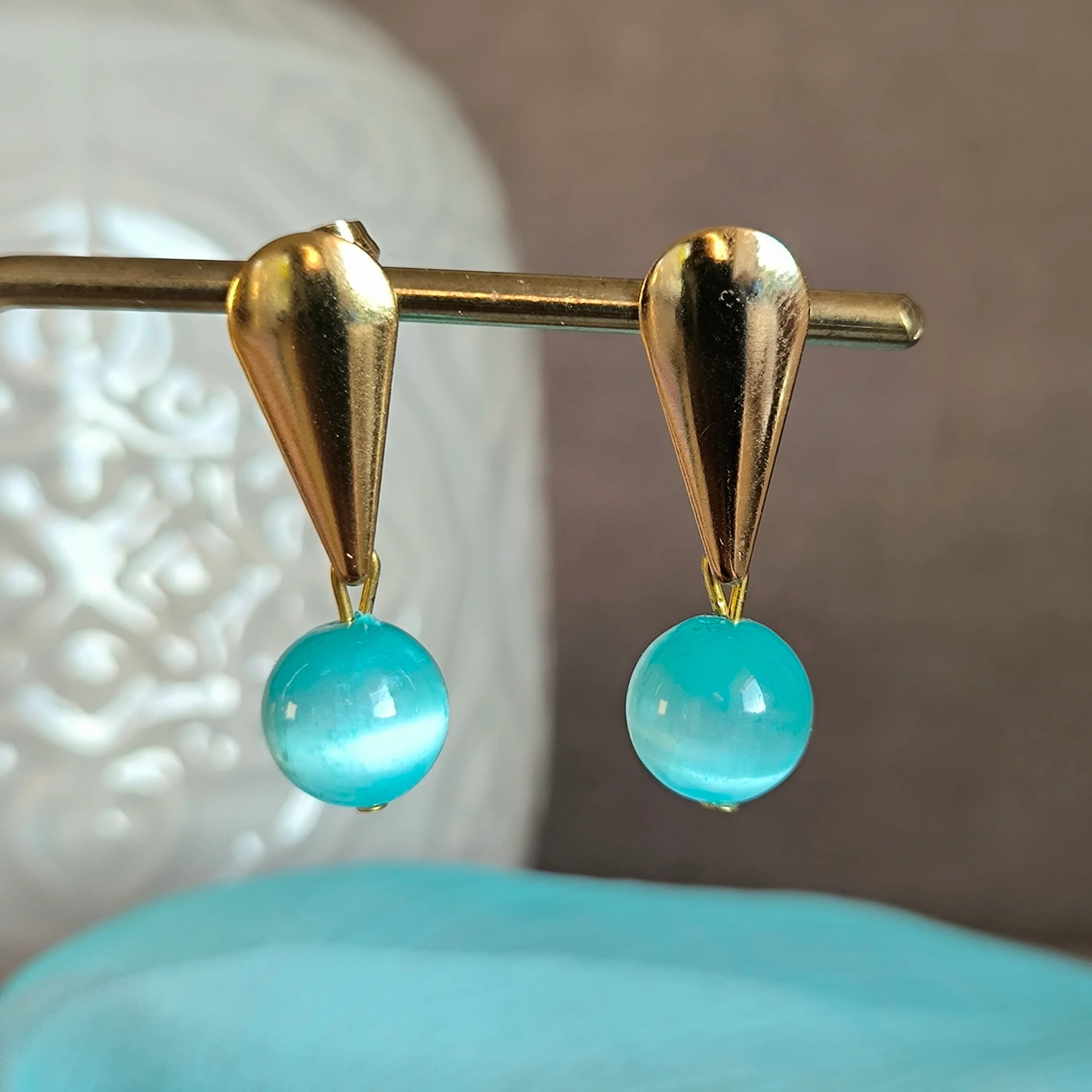 Mineral earrings (Selenite) - Marole