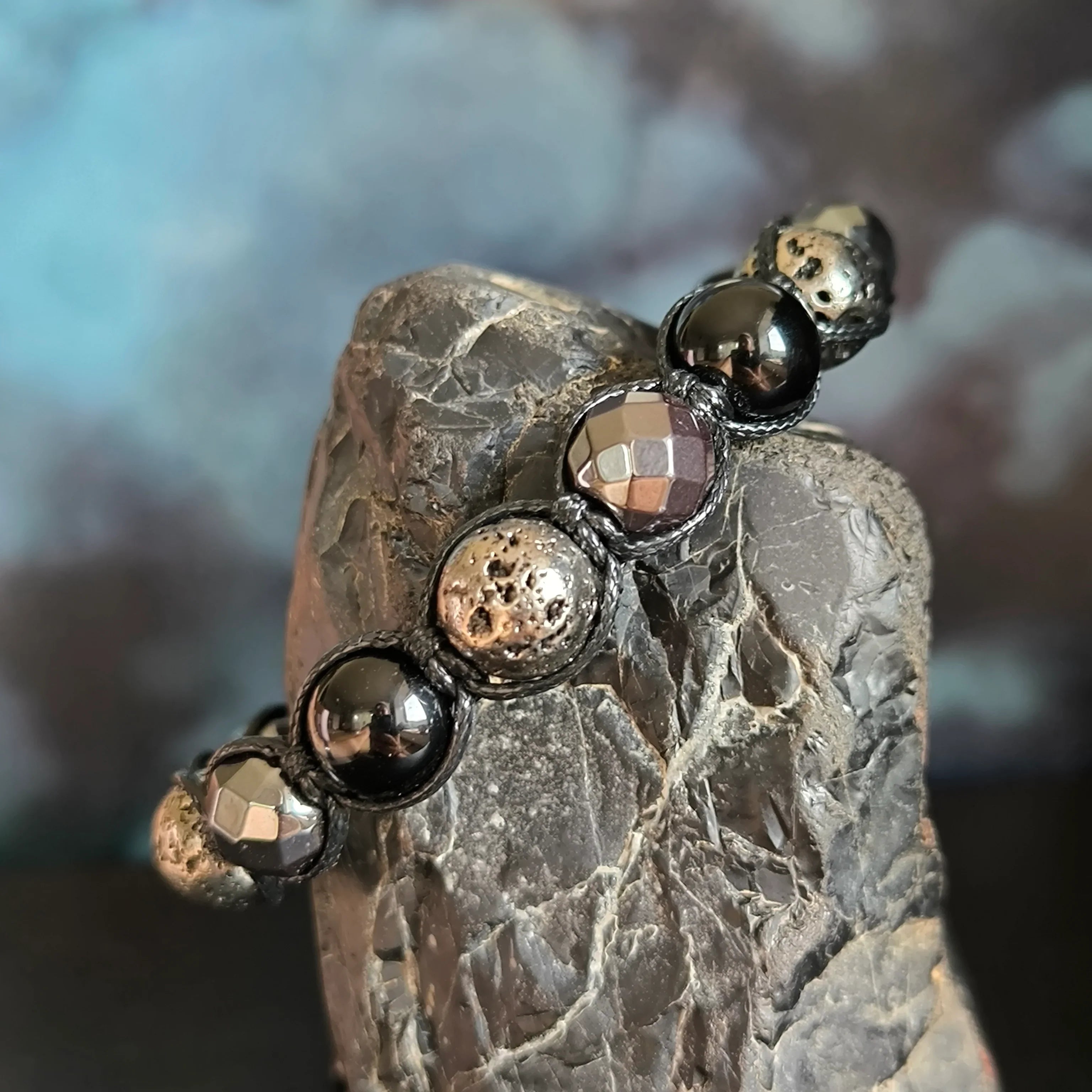 Cosmic - Mineral Bracelet (Hematite, Tourmaline, Lava Stone) - Marole