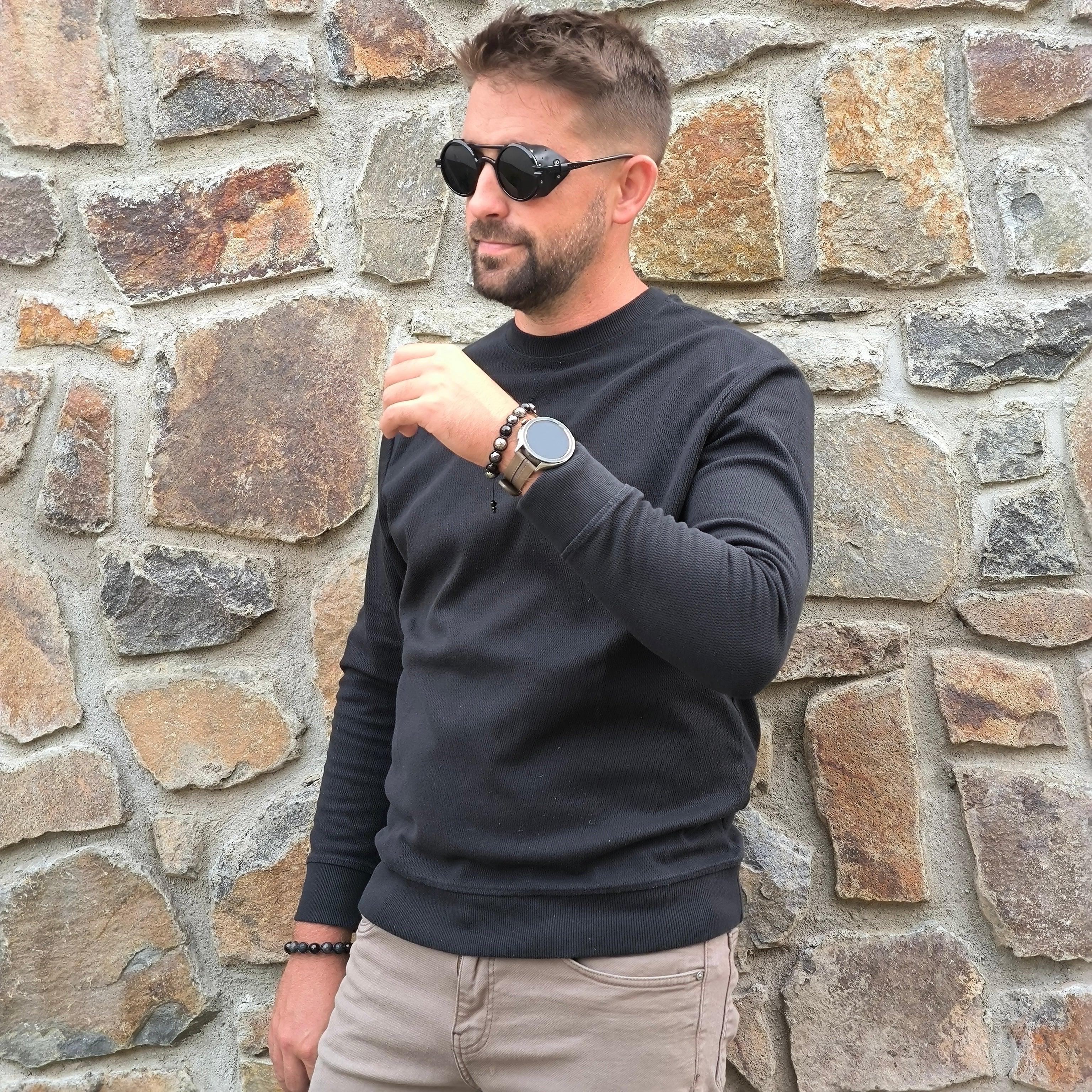 Cosmic - Mineral Bracelet (Hematite, Tourmaline, Lava Stone) - Marole