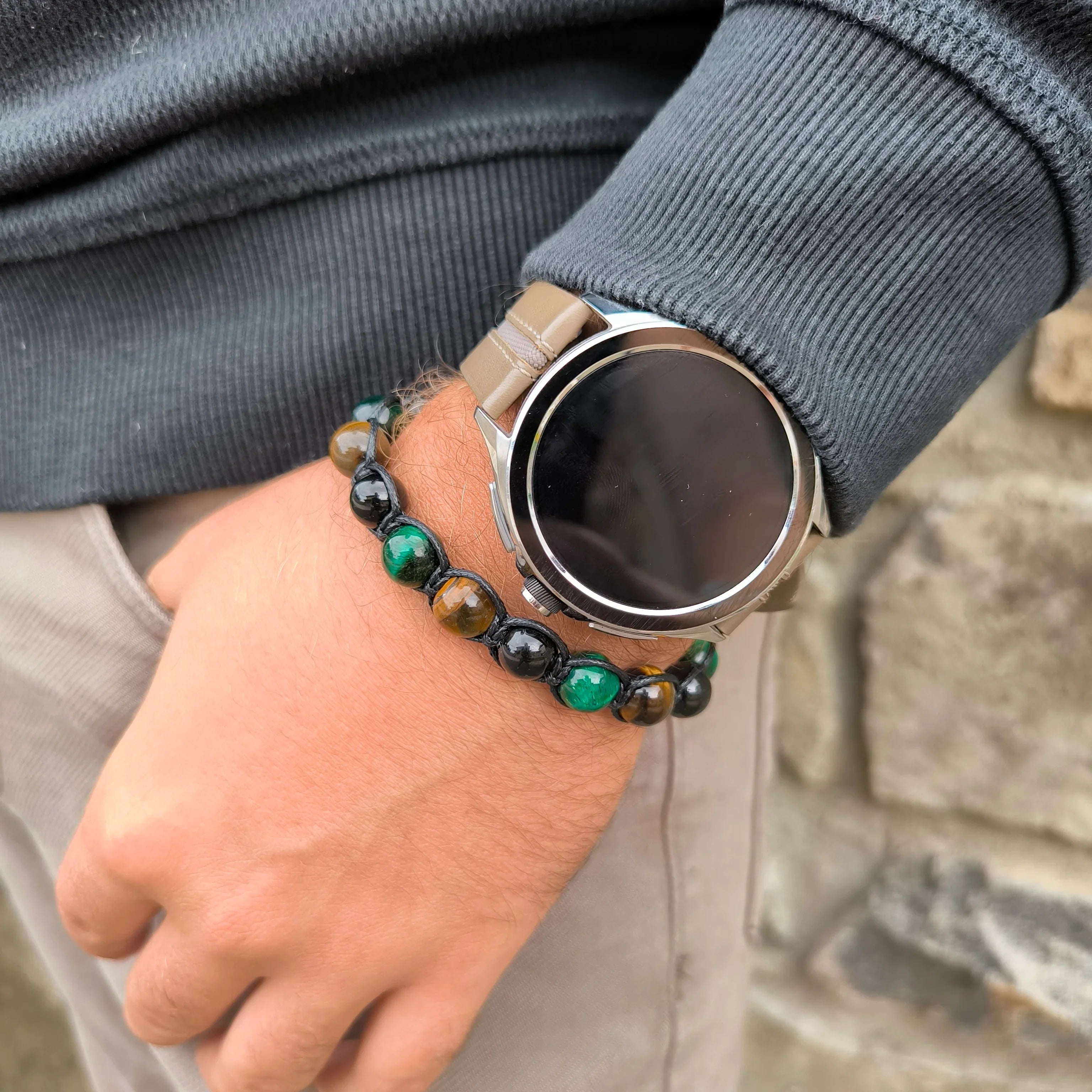 Tiger - Mineral Bracelet (Tourmaline, Tiger Eye) - Marole