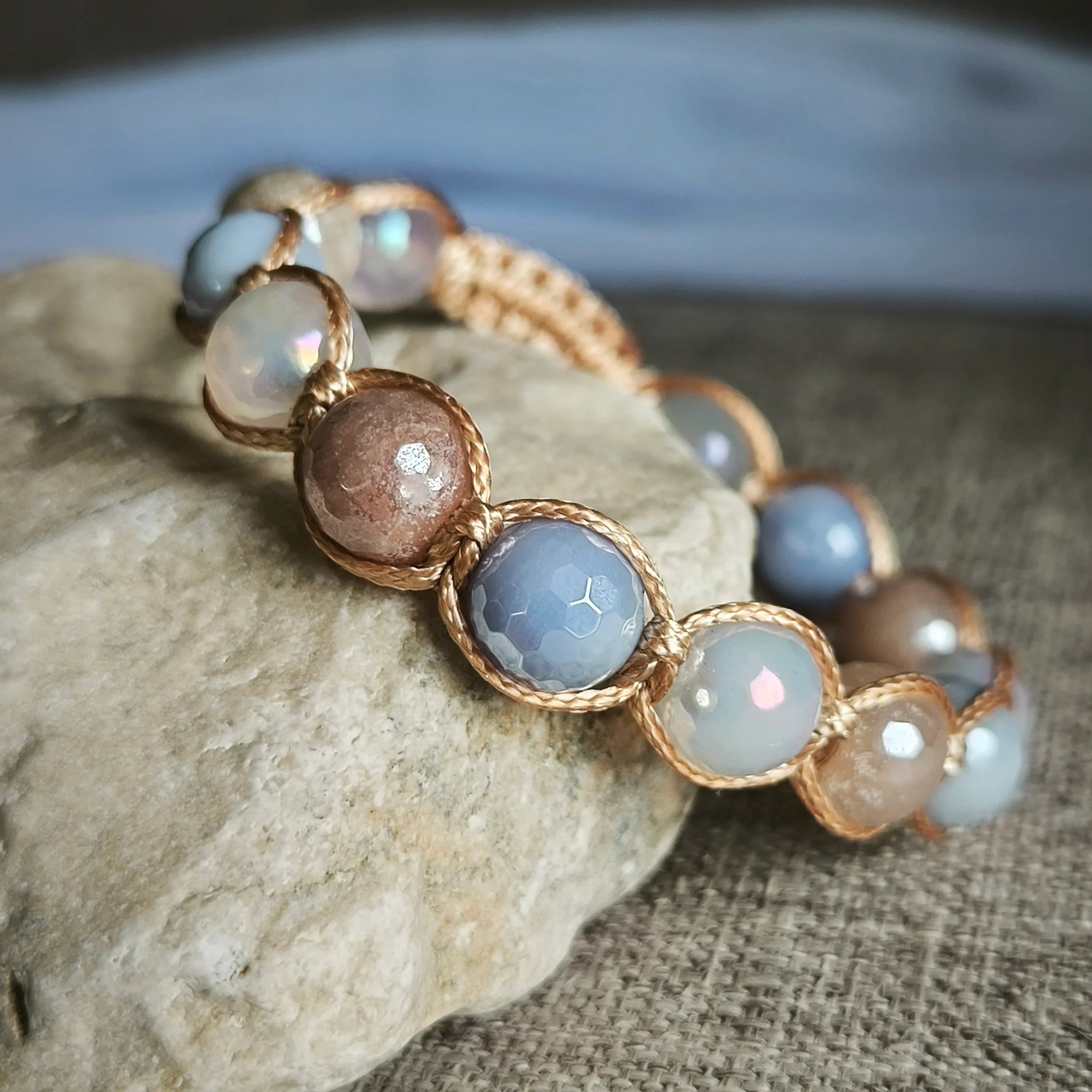 Merci - Mineral bracelet (Agate, Aventurine) - Marole