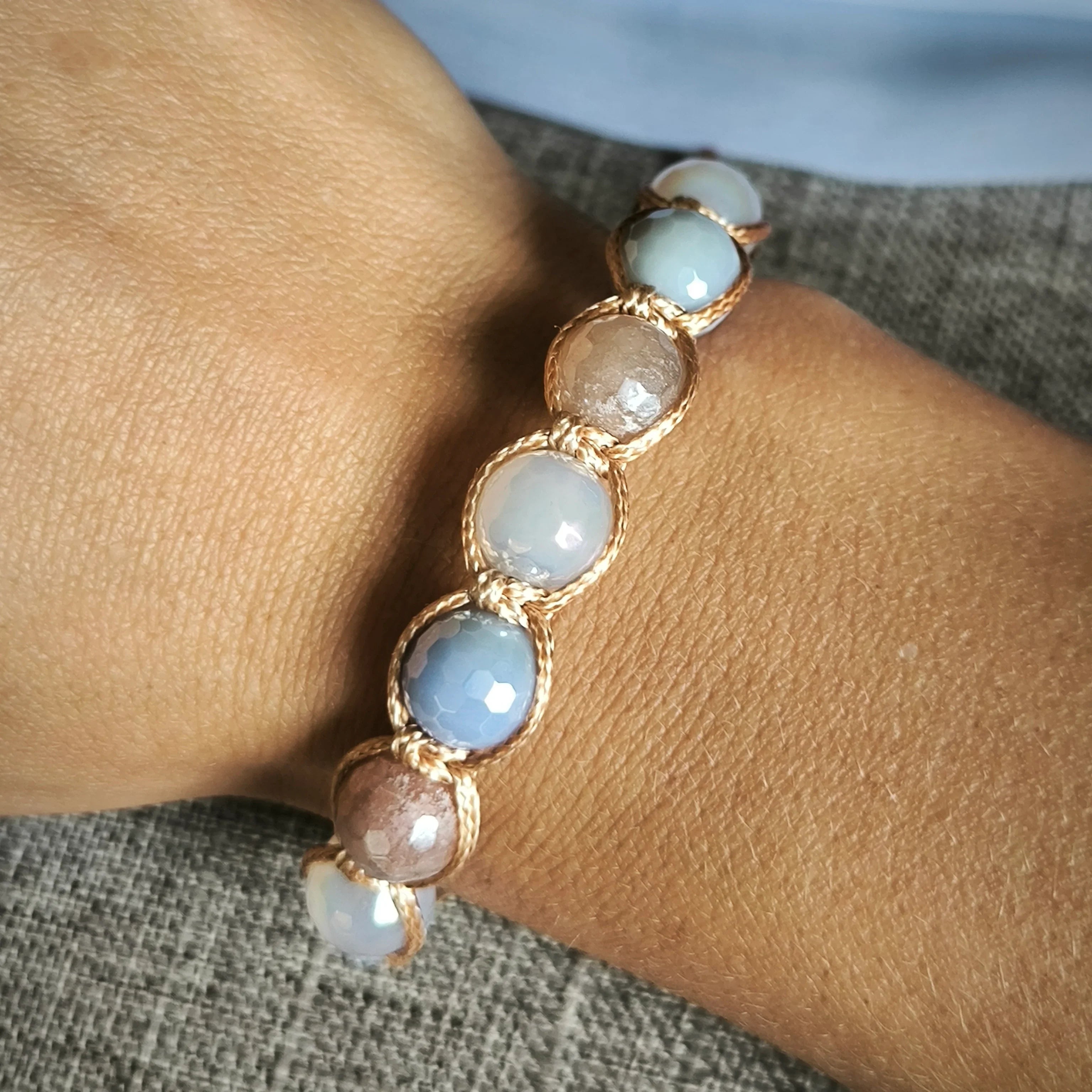 Merci - Mineral bracelet (Agate, Aventurine) - Marole