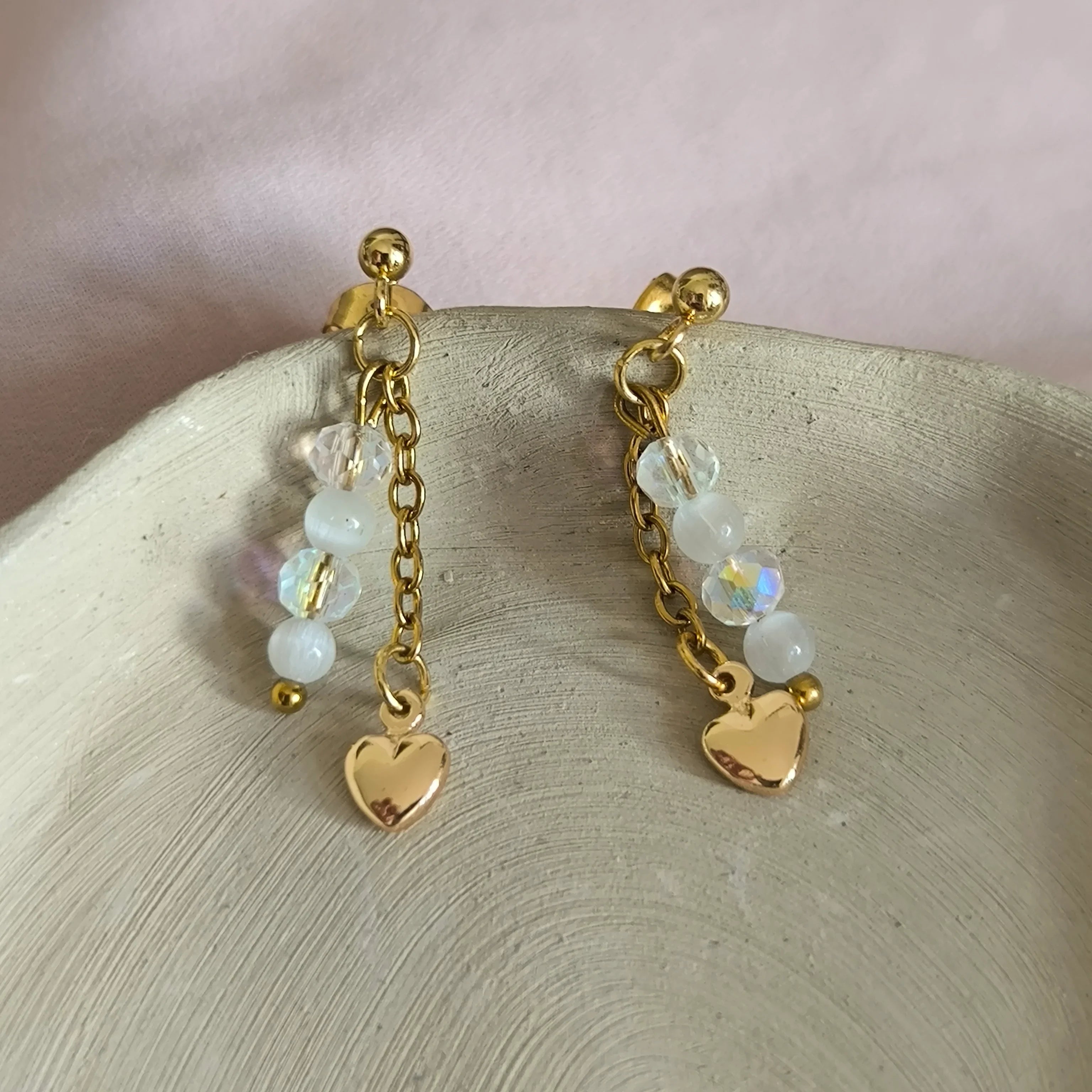 Mineral earrings (Cat's eye) - Marole