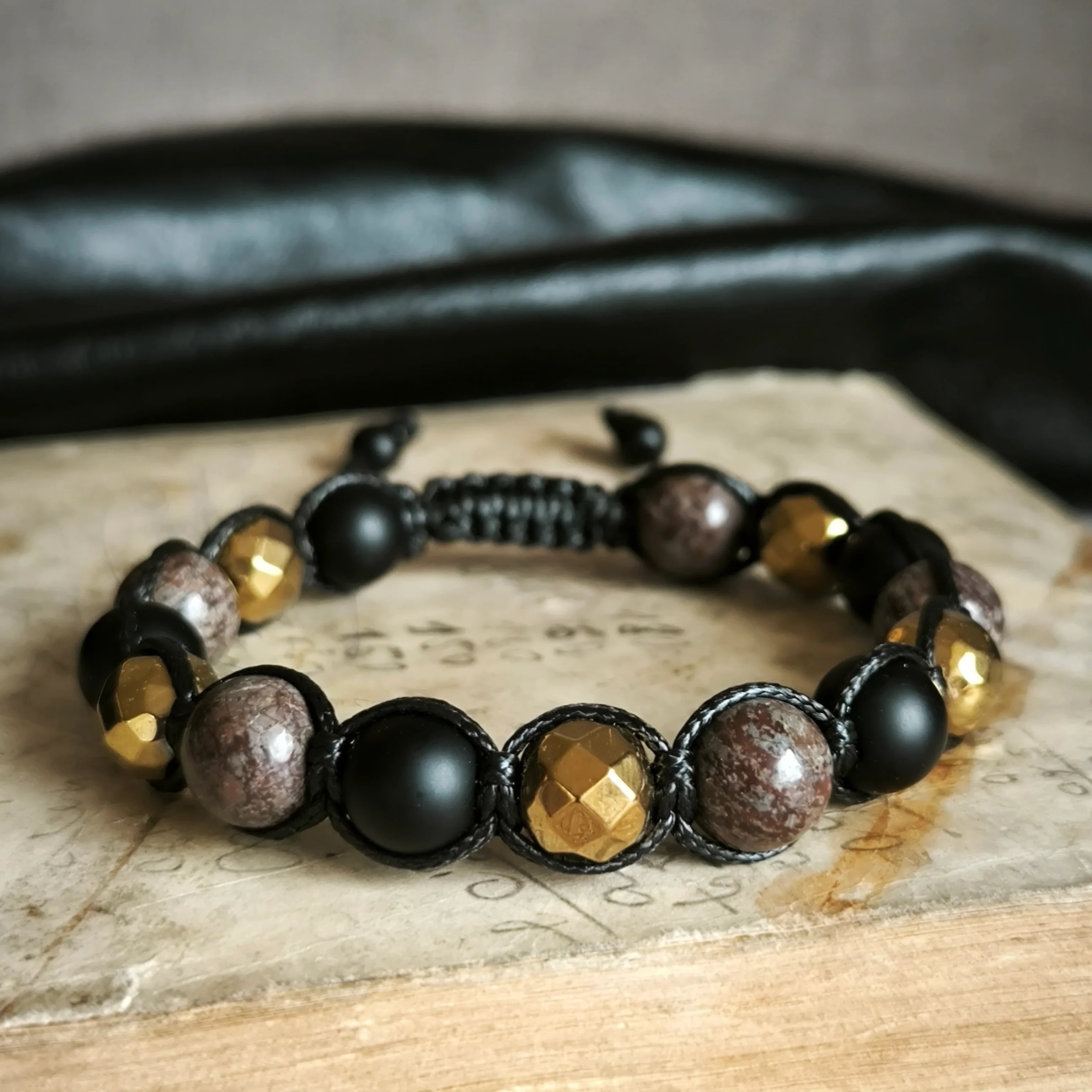 Titan - Mineral Bracelet (Onyx, Obsidian, Hematite) - Marole
