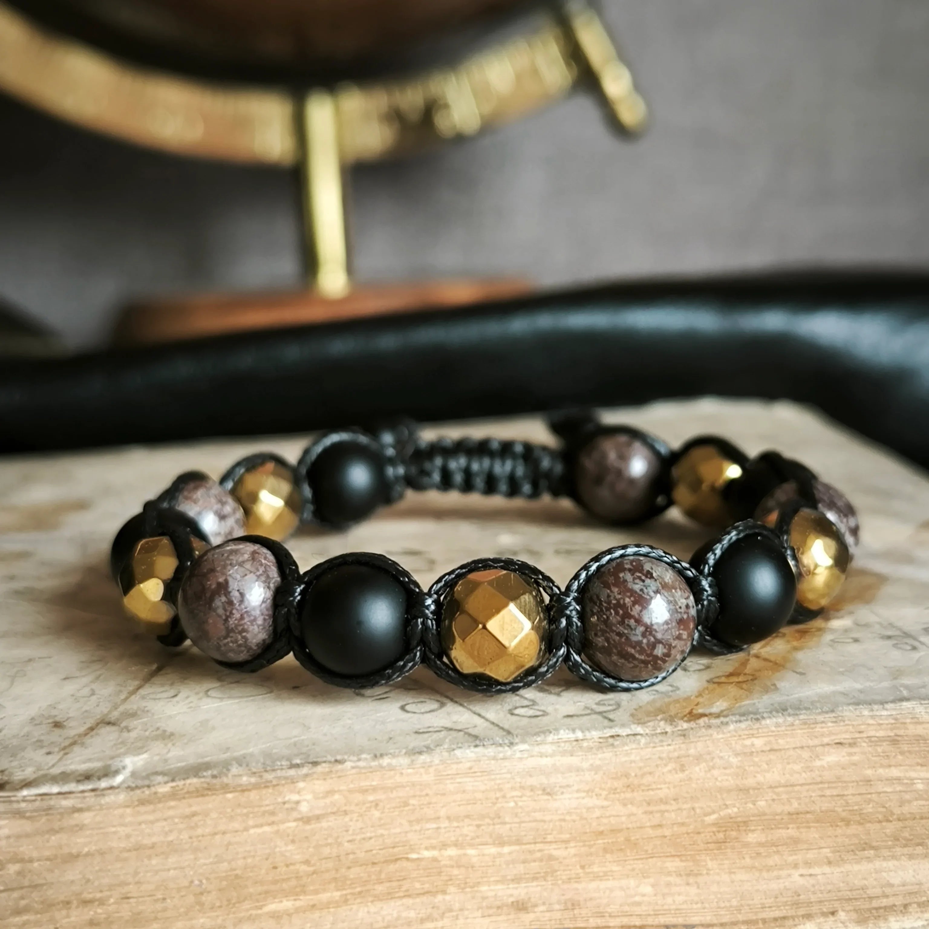 Titan - Mineral Bracelet (Onyx, Obsidian, Hematite) - Marole