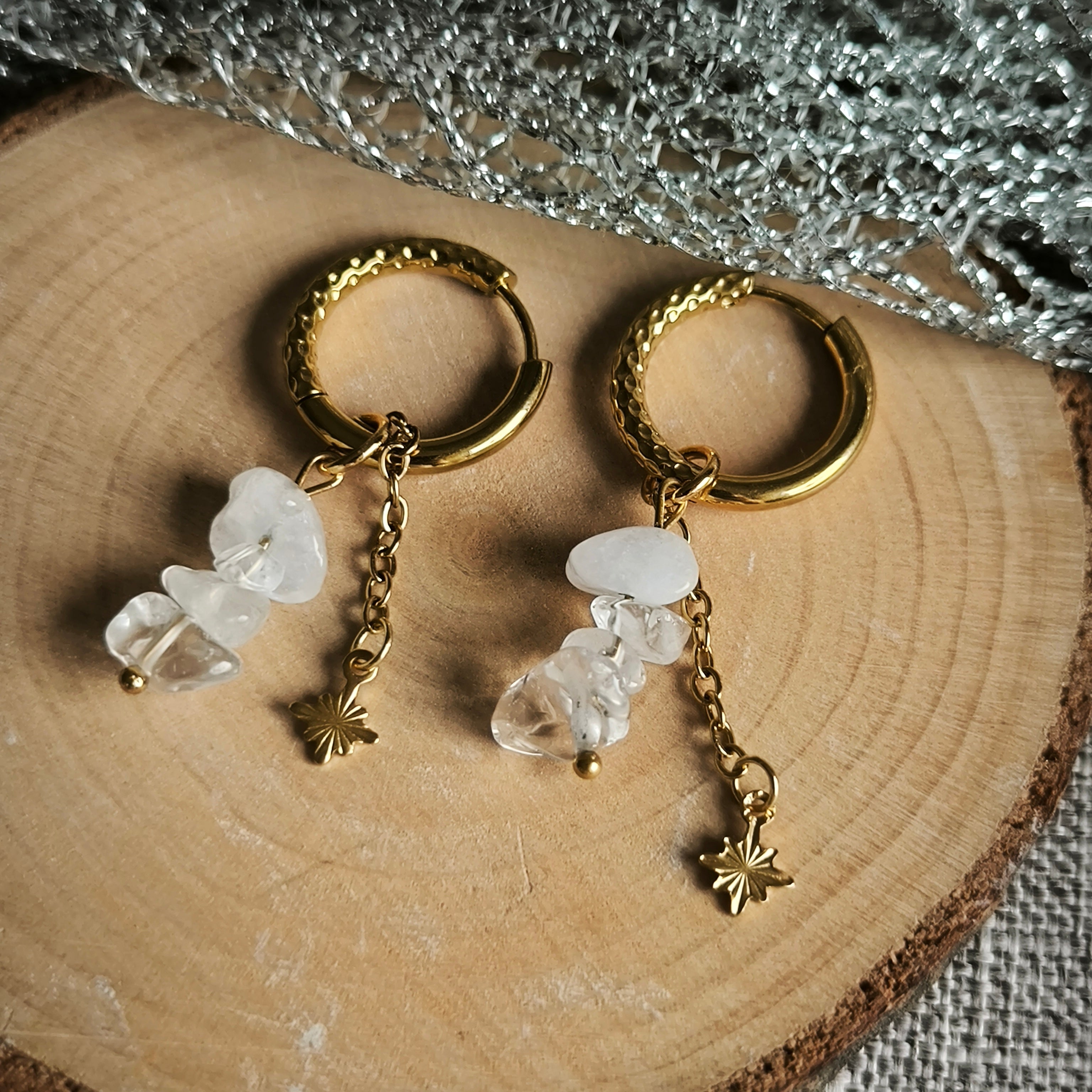Mineral earrings (Crystal)