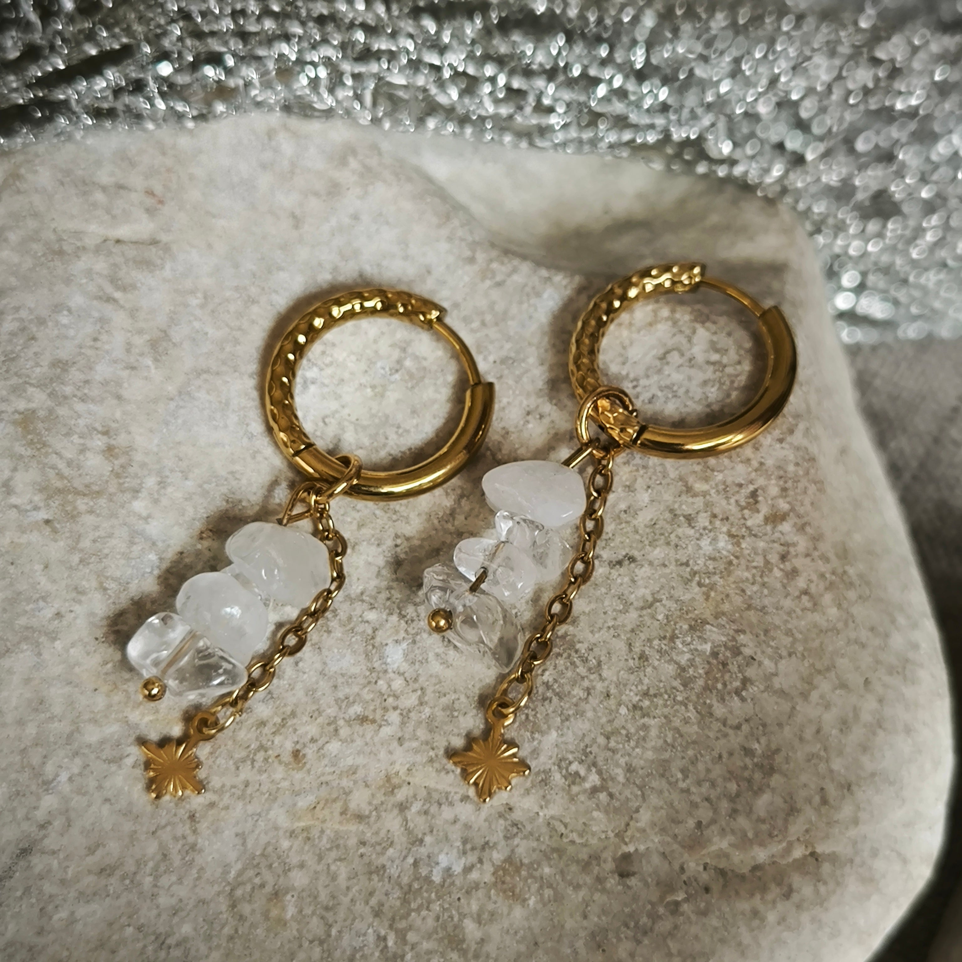 Mineral earrings (Crystal)