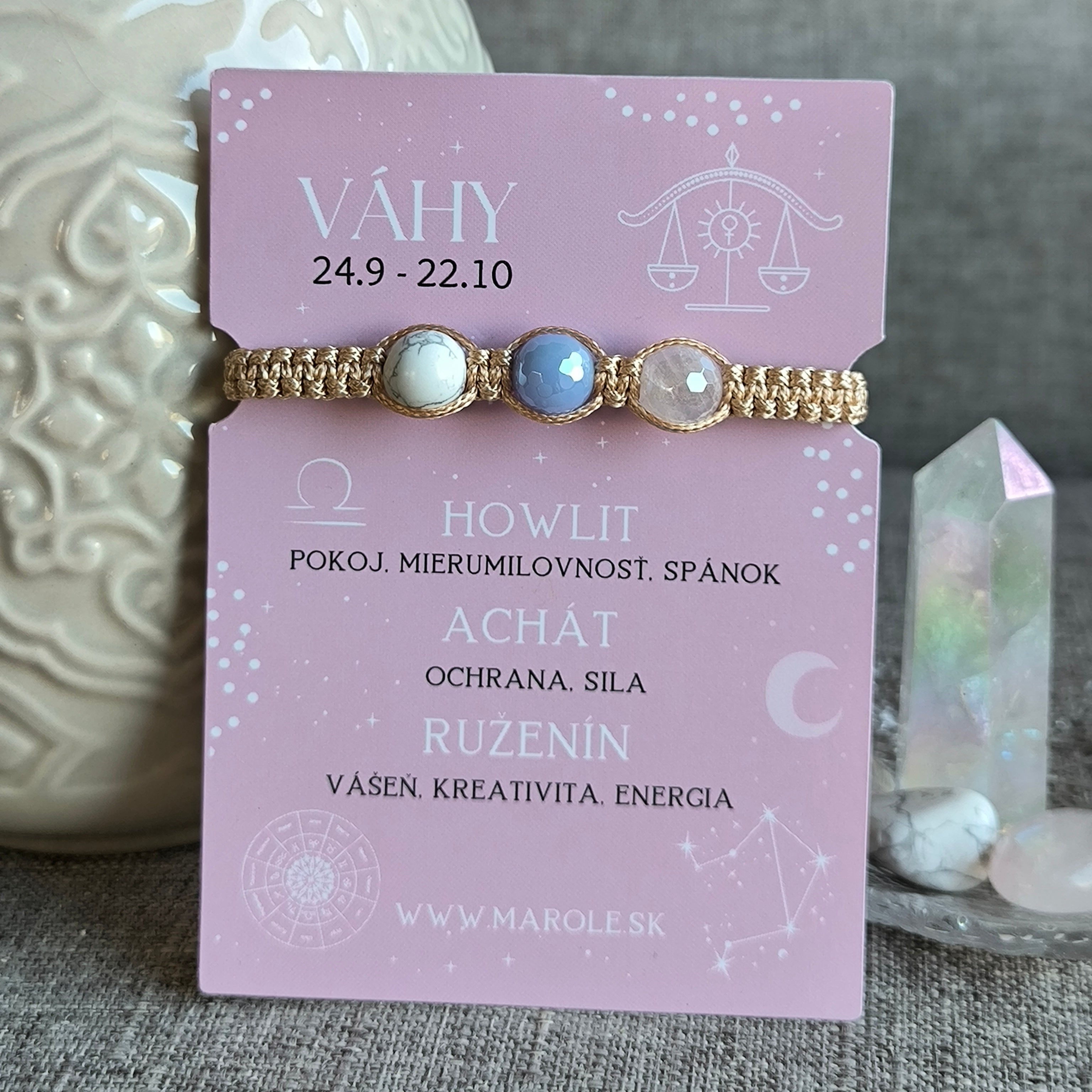 Scales (Howlite, Agate, Ruženin)