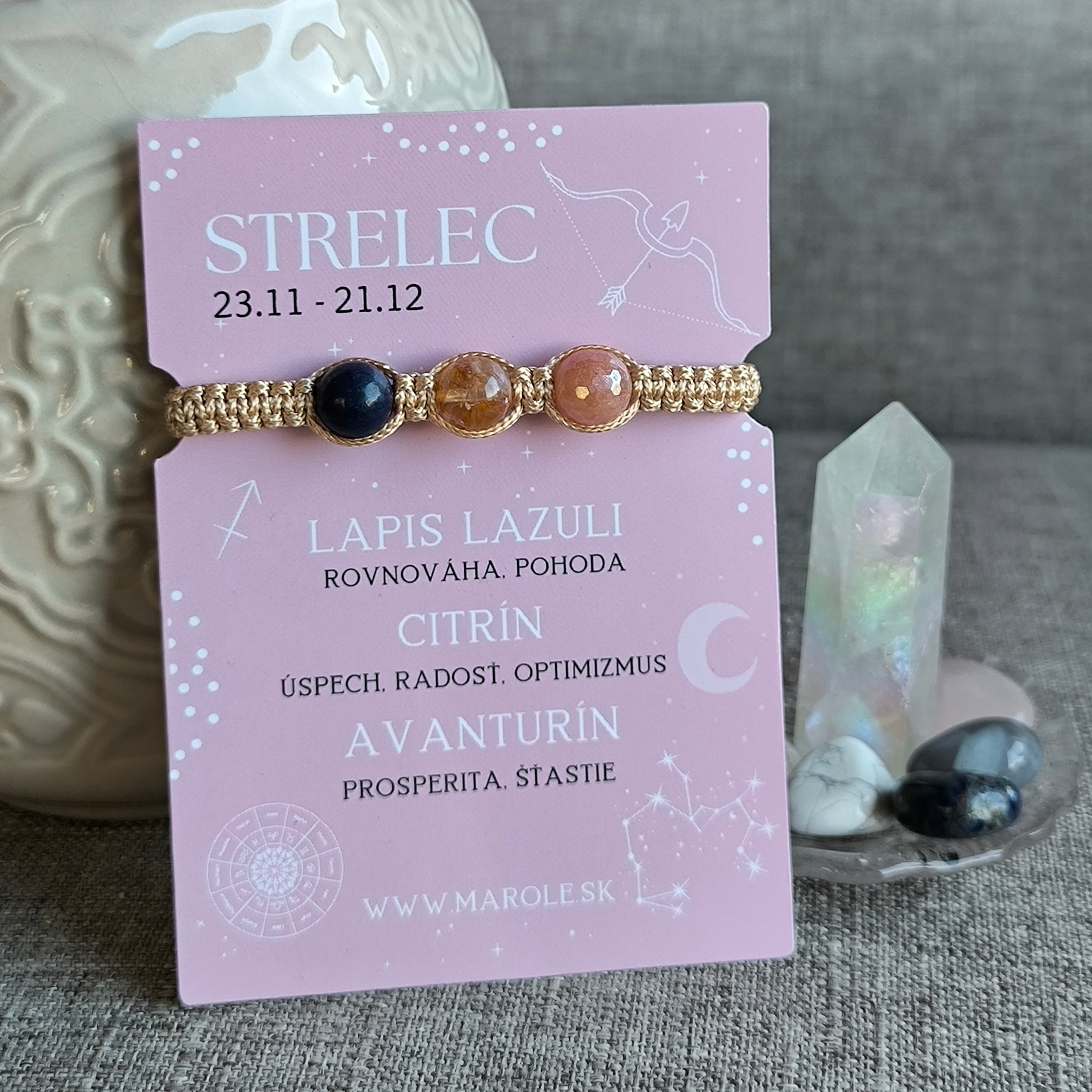 Săgetător (Lapis Lazuli, Citrin, Aventurin)