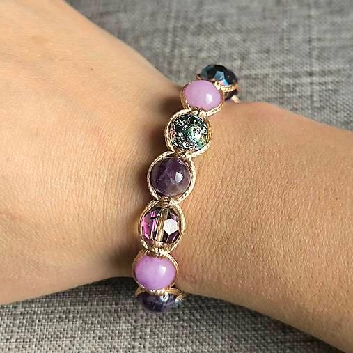 Amethyst Essence – Mineralienarmband (Amethyst, Lavastein) – Marole