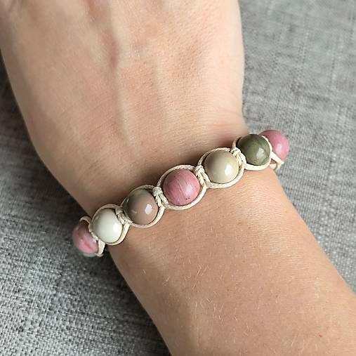 Crayon - Mineralienarmband (Rhodonit, Achat) - Marole