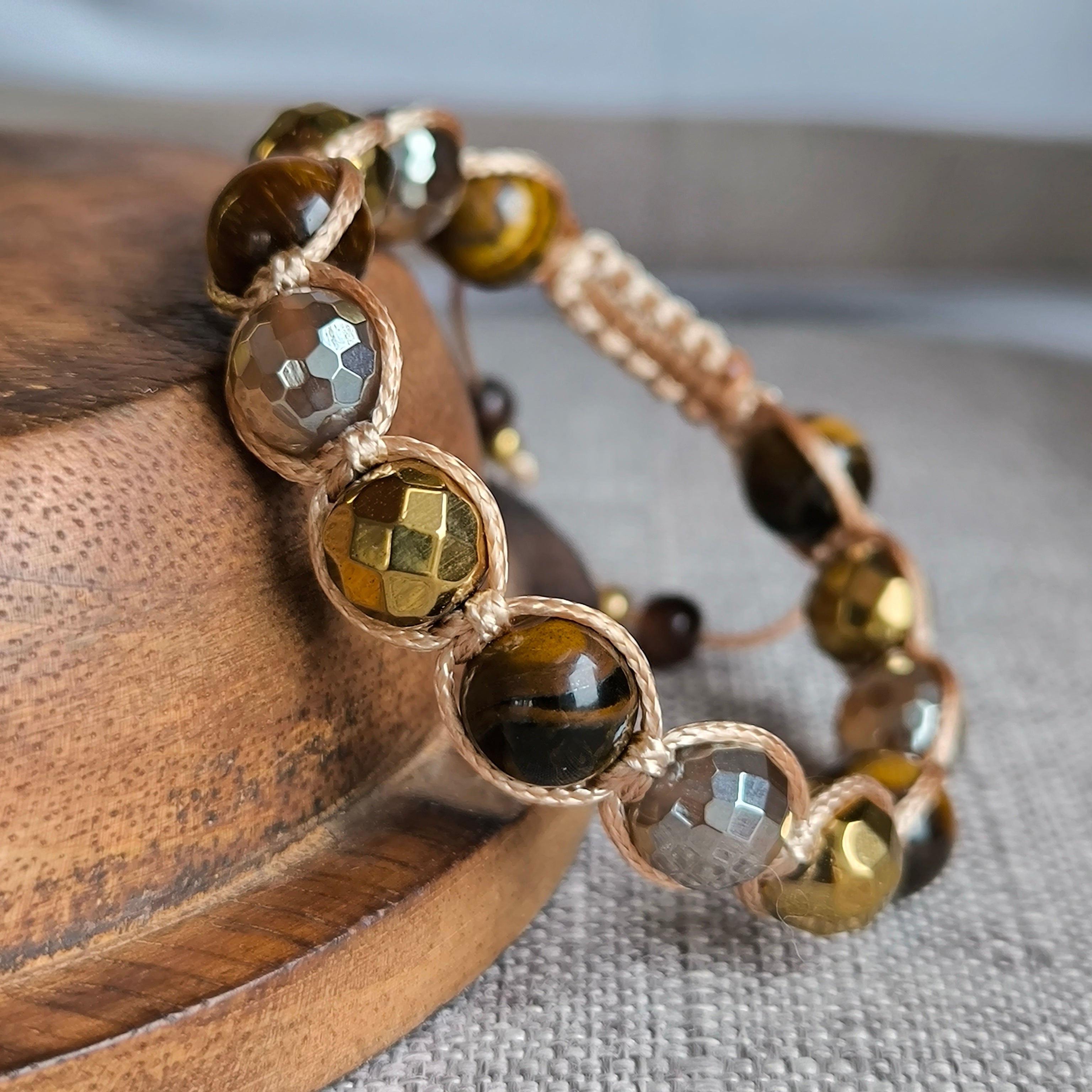 Glory – Mineralienarmband (Achat, Hämatit, Tigerauge) – Marole