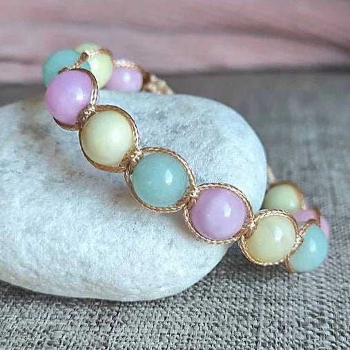 Macaron - Mineralienarmband (Jadeit) - Marole