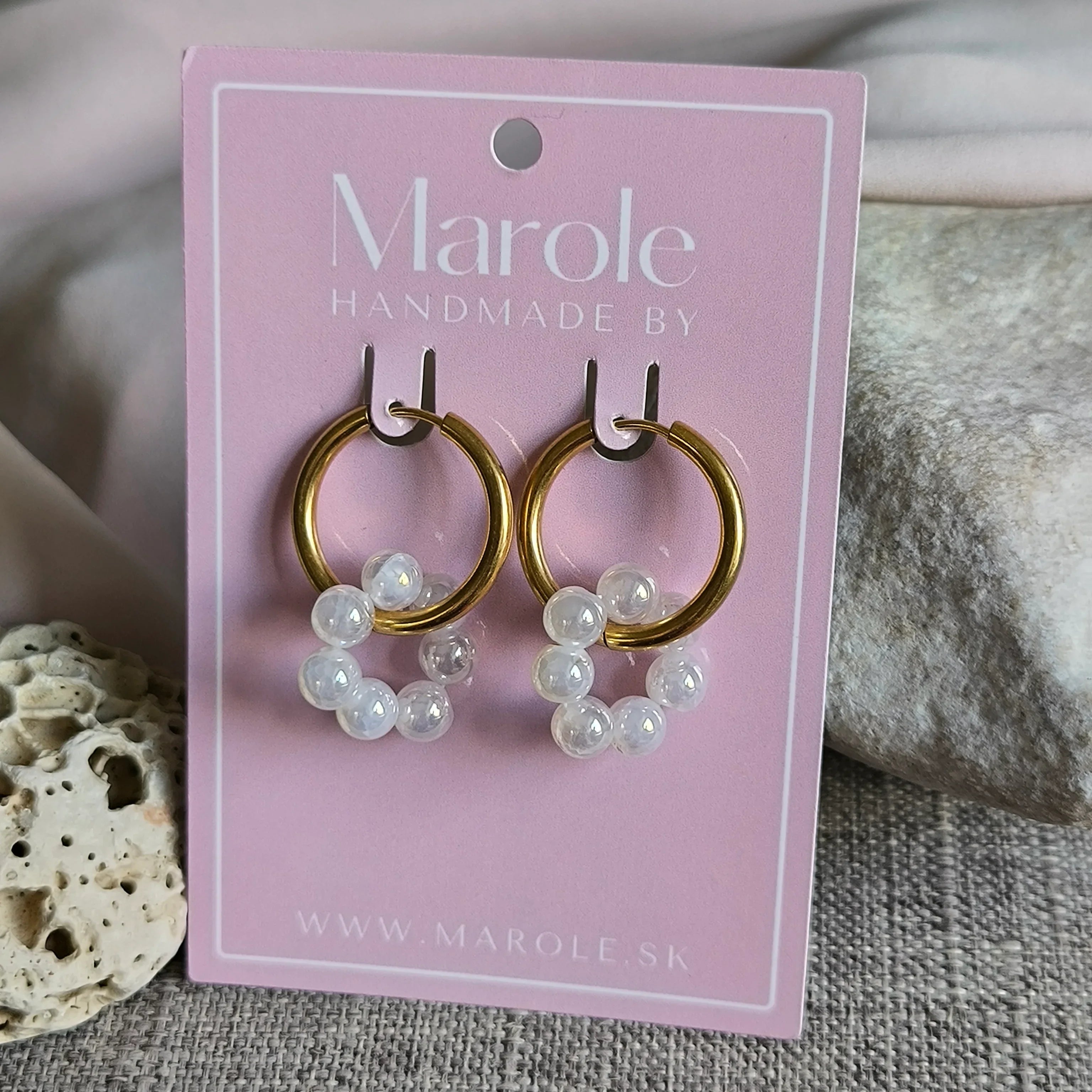 Cercei minerali (Agat) - Marole