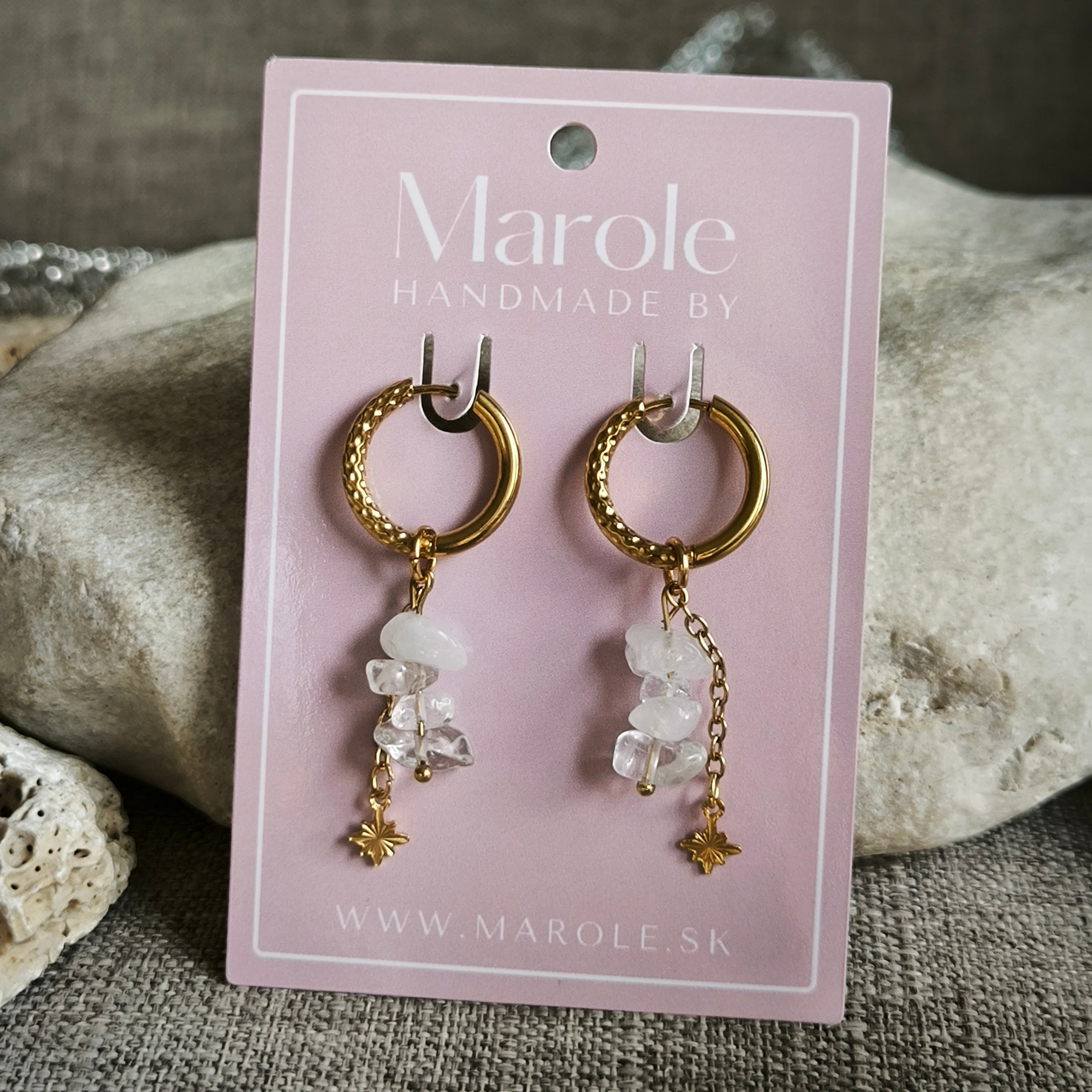 Mineralohrringe (Kristall) - Marole