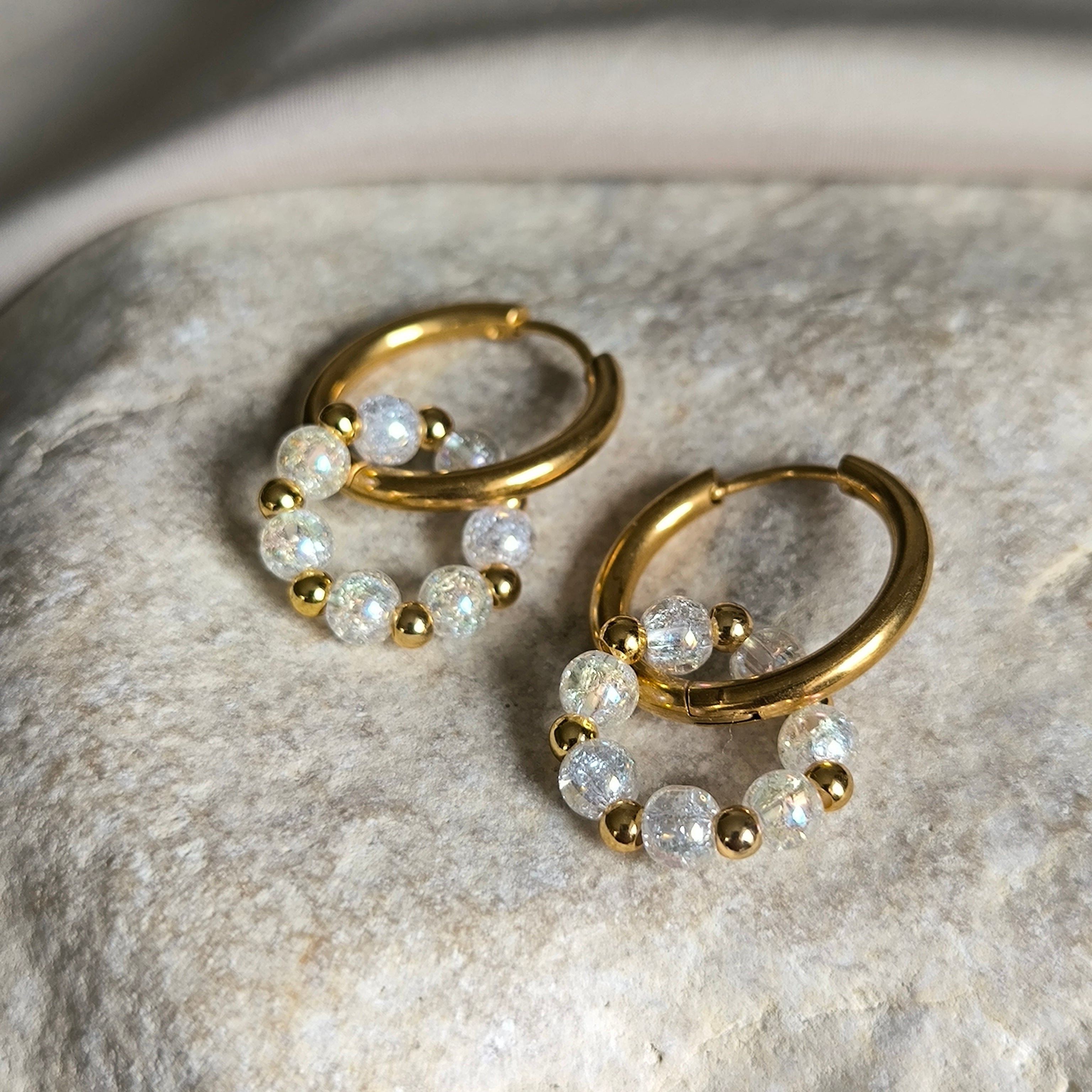 Mineralohrringe (Kristallbruch) - Marole