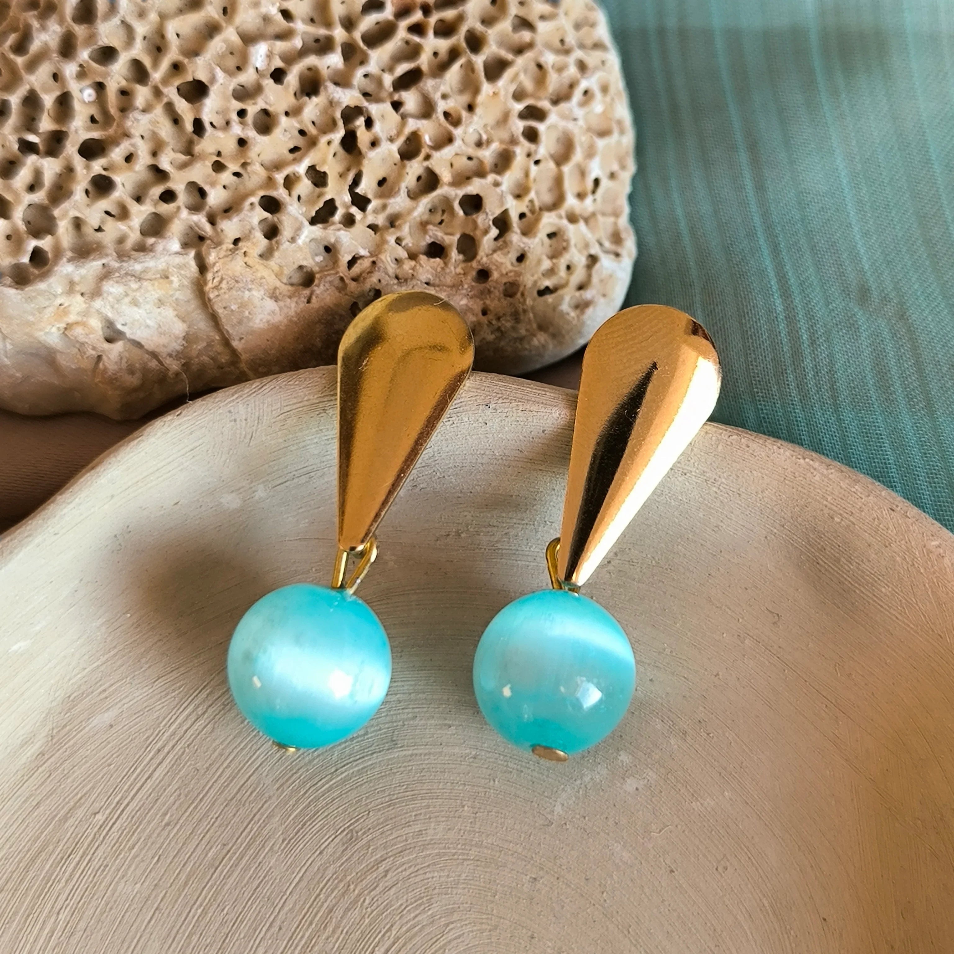 Mineral earrings (Selenite) - Marole