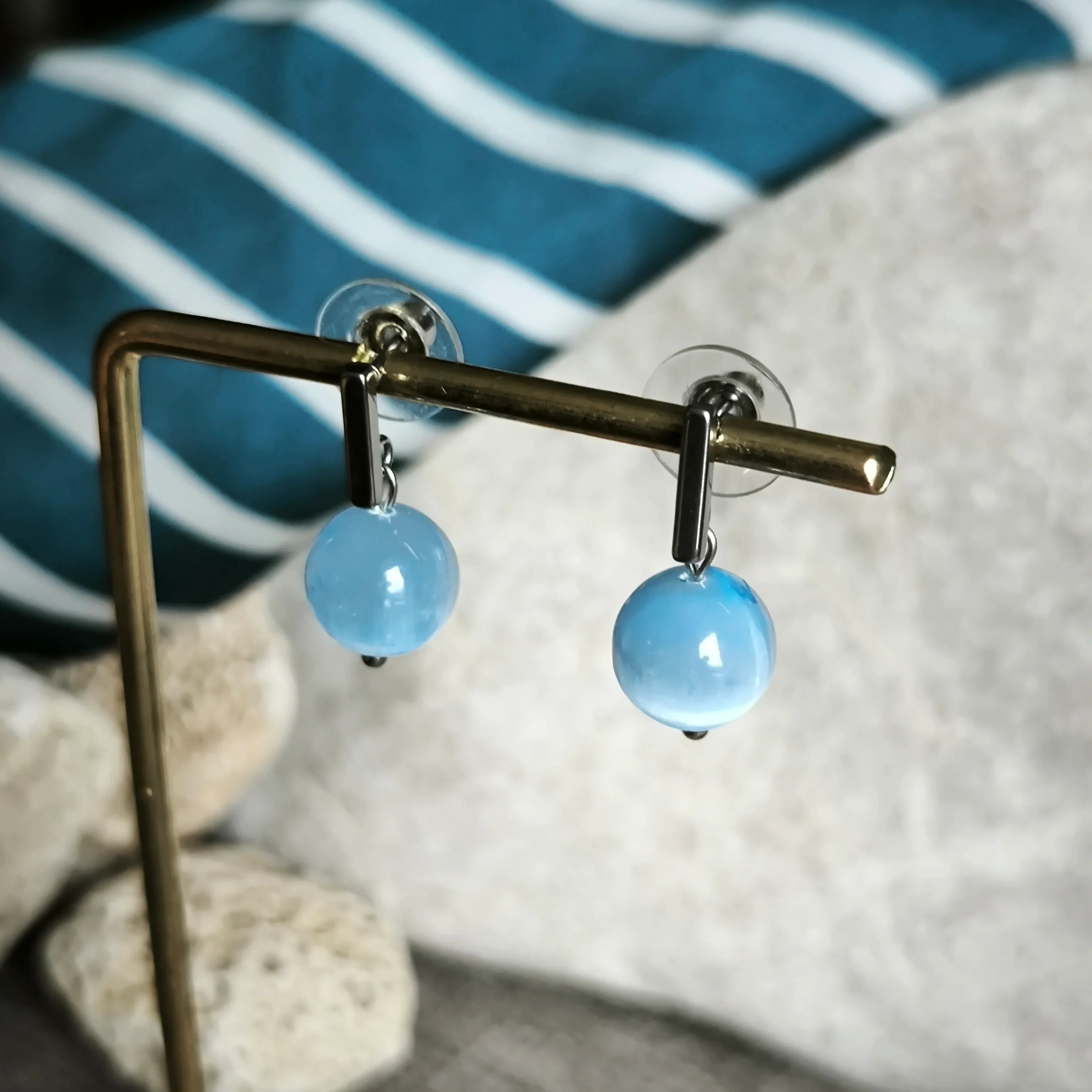 Mineral earrings (Selenite) - Marole