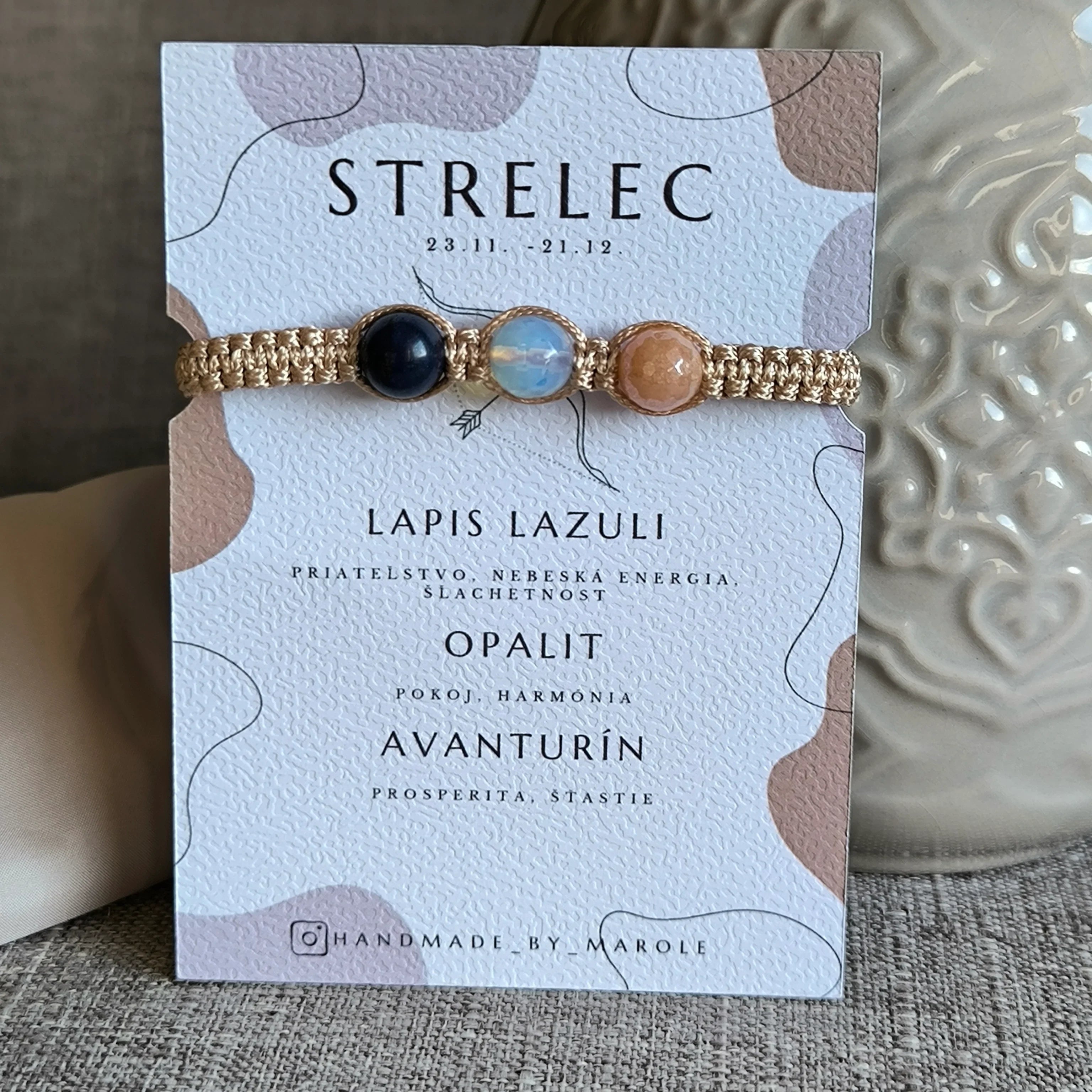 Schütze (Lapislazuli, Opalit, Aventurin) – Marole