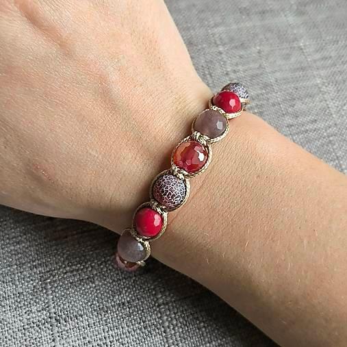 Valentinstag – Mineralienarmband (Jadeit, Achat) – Marole