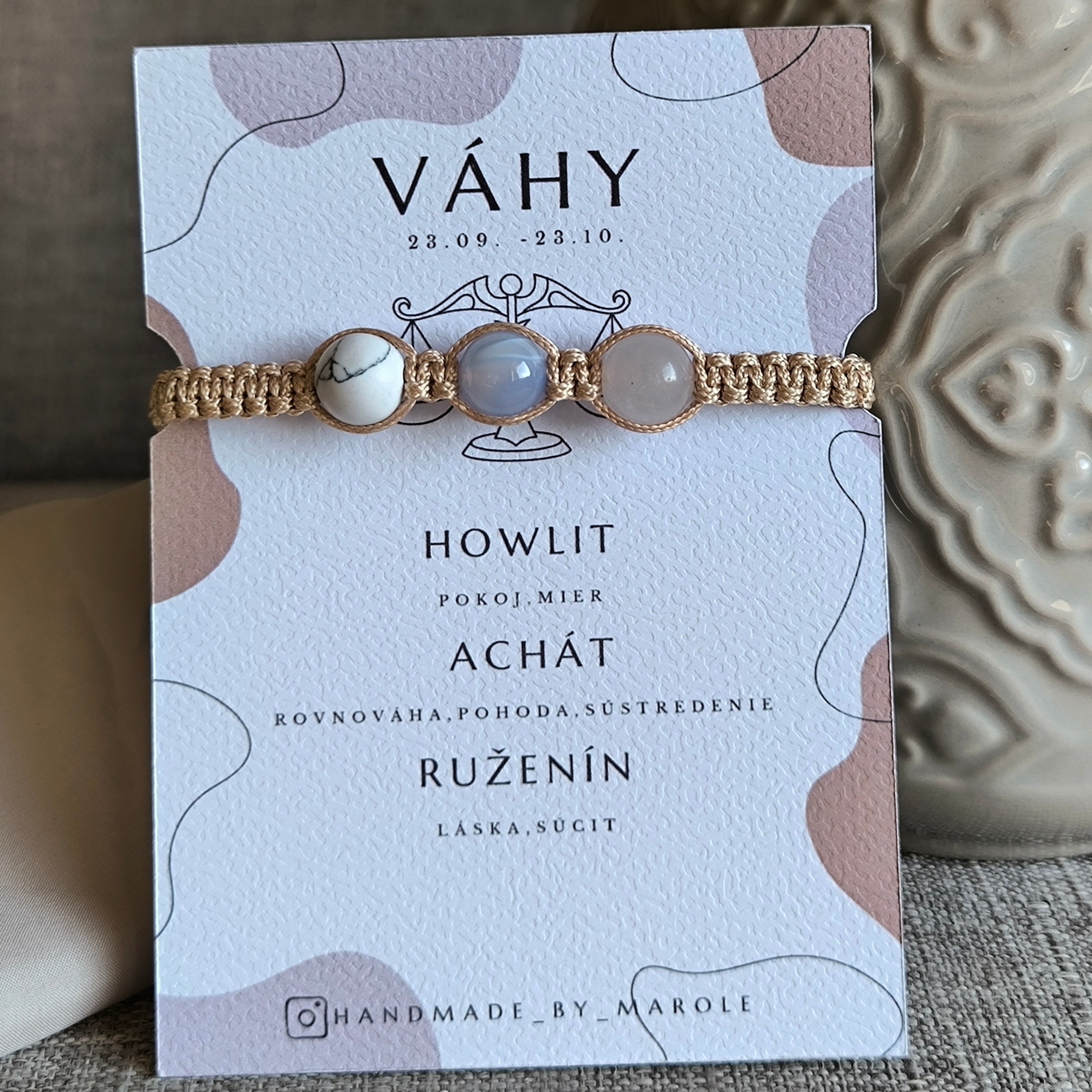 Váhy (Howlit, Achát, Ruženín)